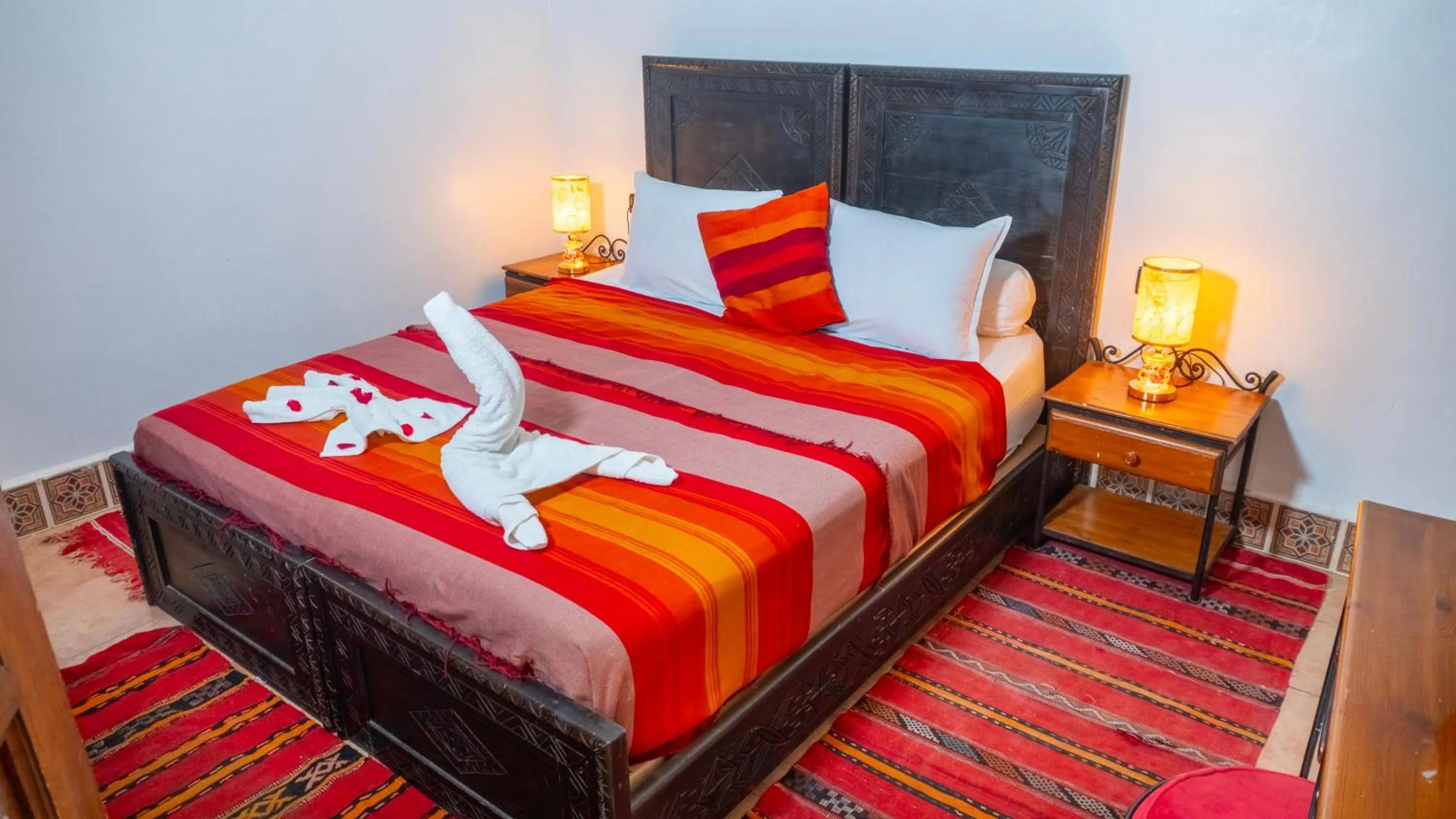 Bed in Riad Taghazoute