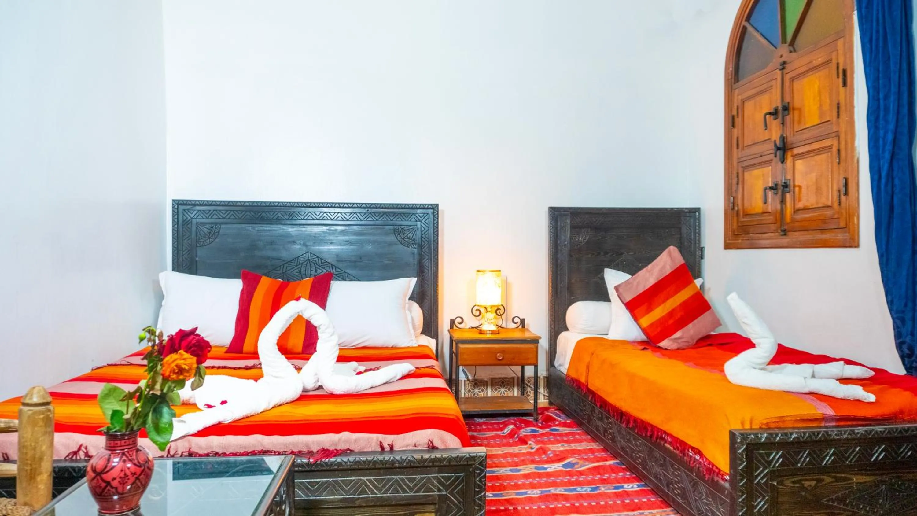 Bed in Riad Taghazoute