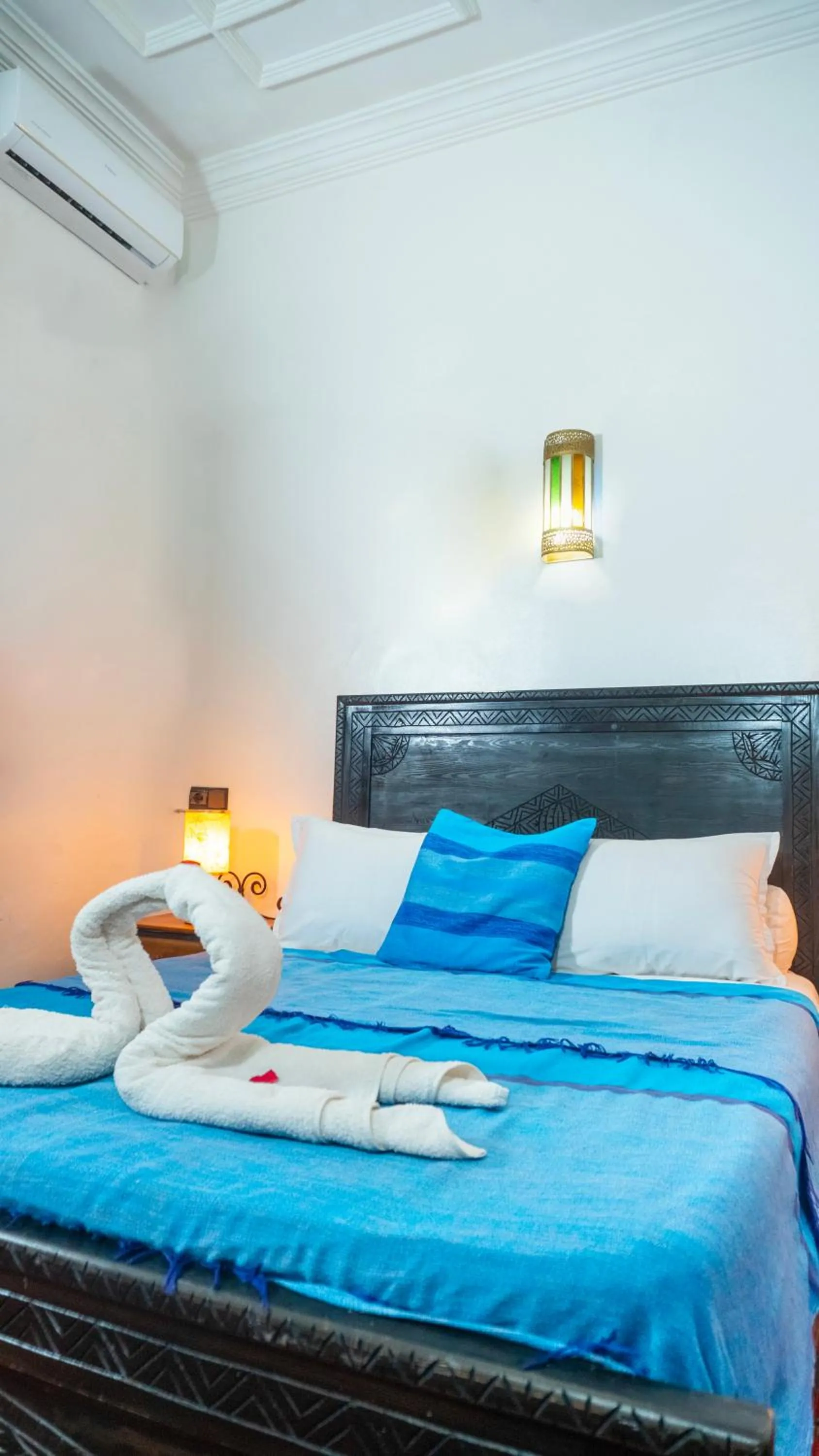 Bed in Riad Taghazoute