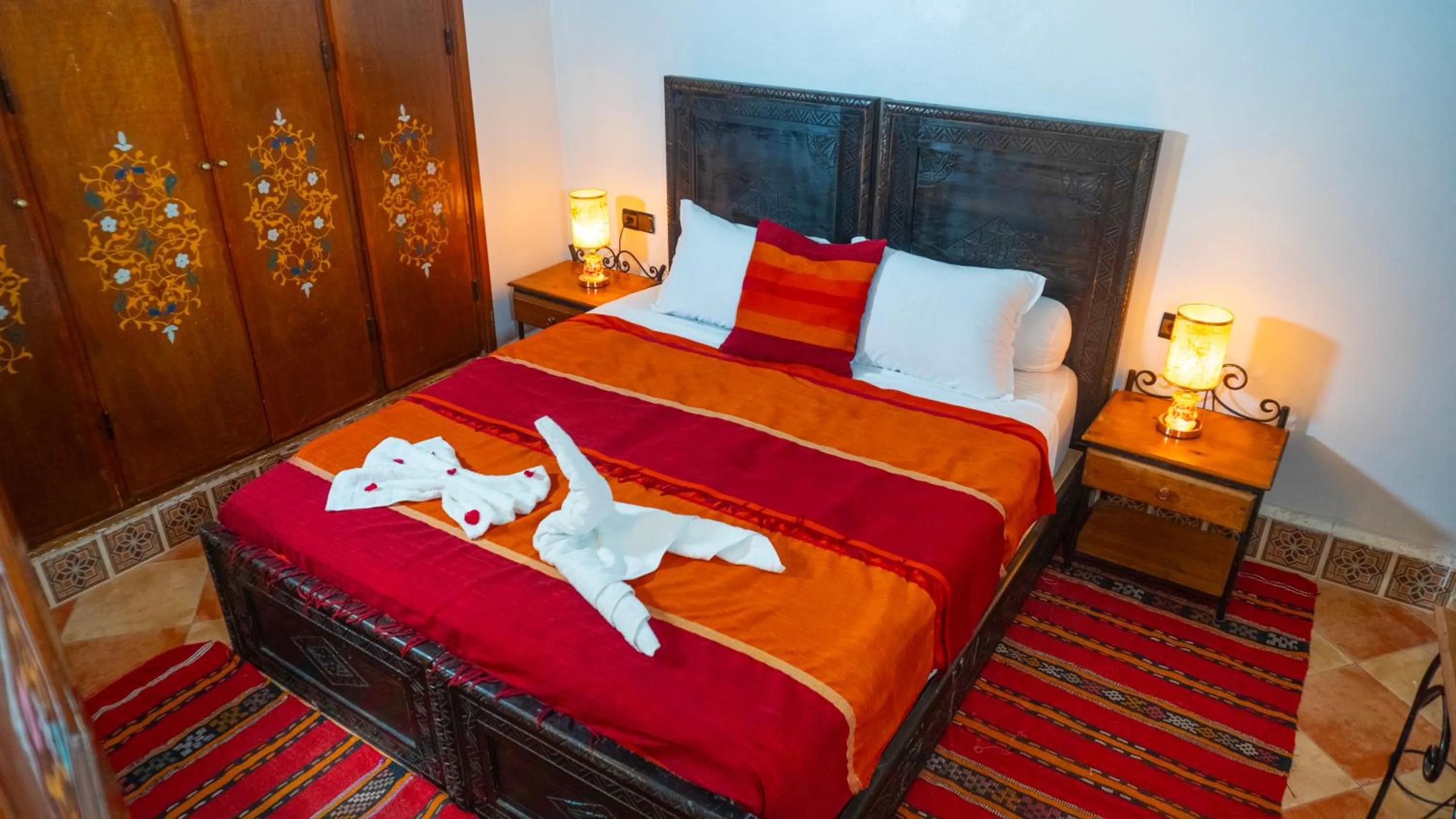 Bed in Riad Taghazoute