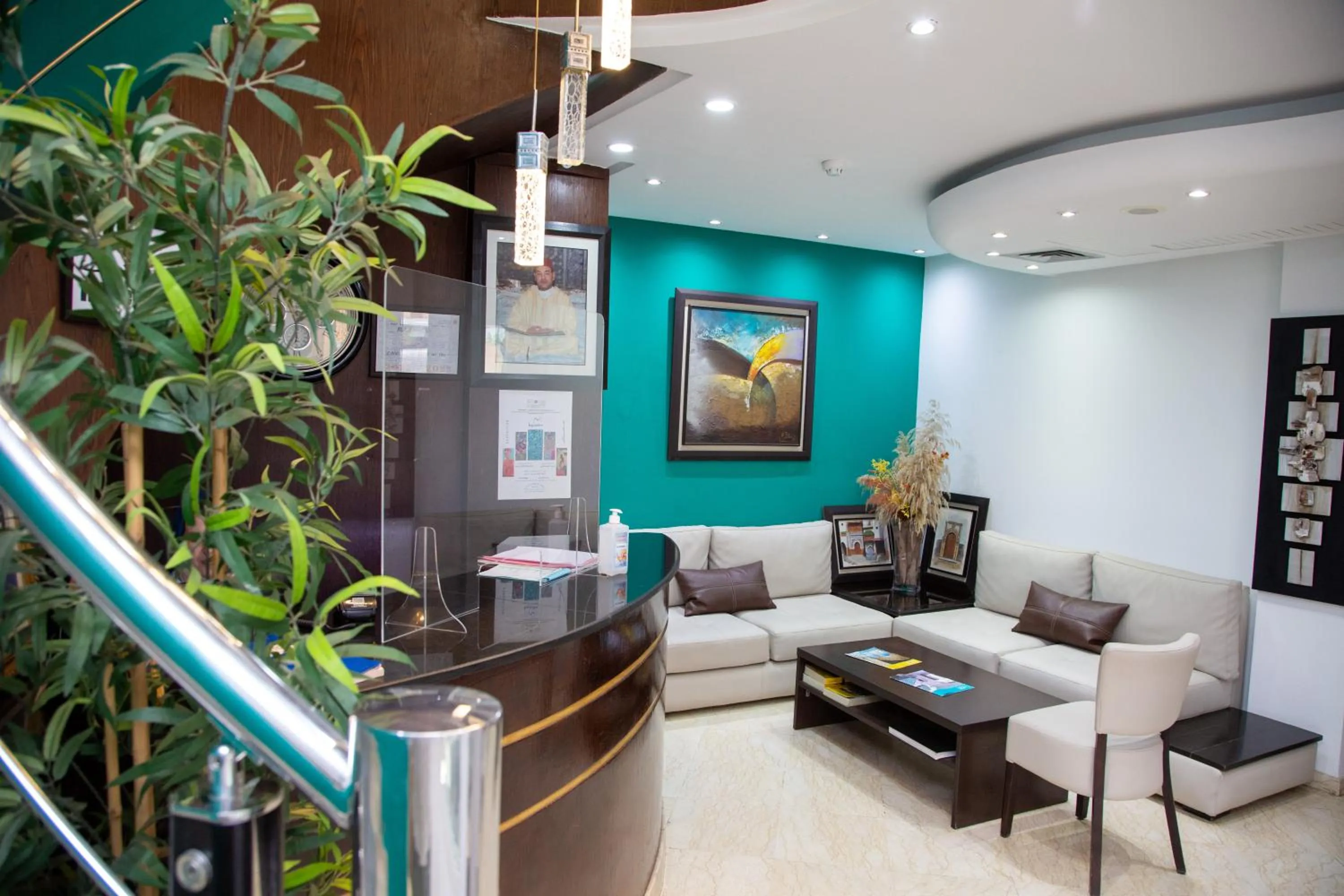 Lobby or reception in Malak Hotel