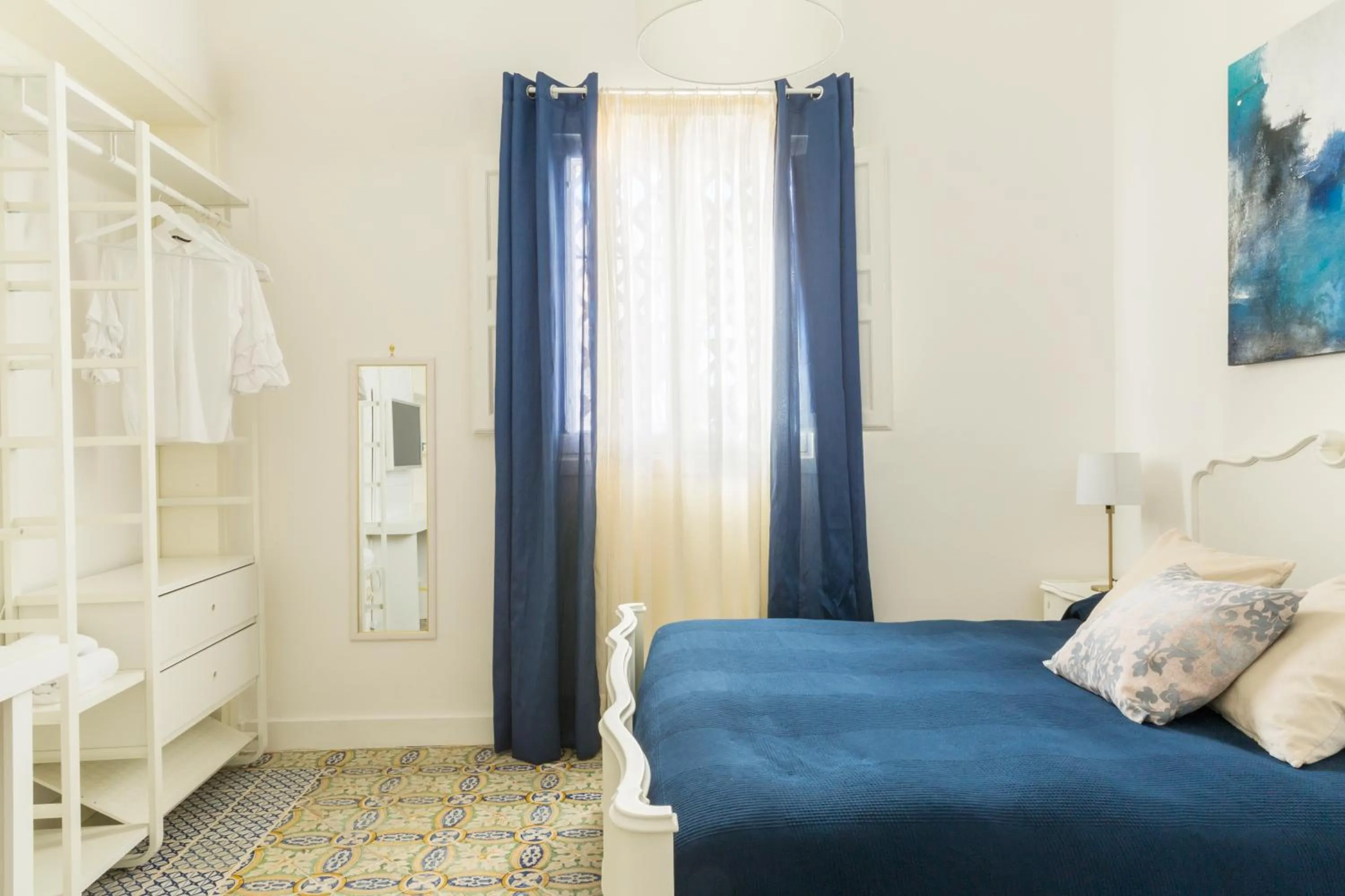 Balcony/Terrace, Bed in B&B Palazzo Corselli