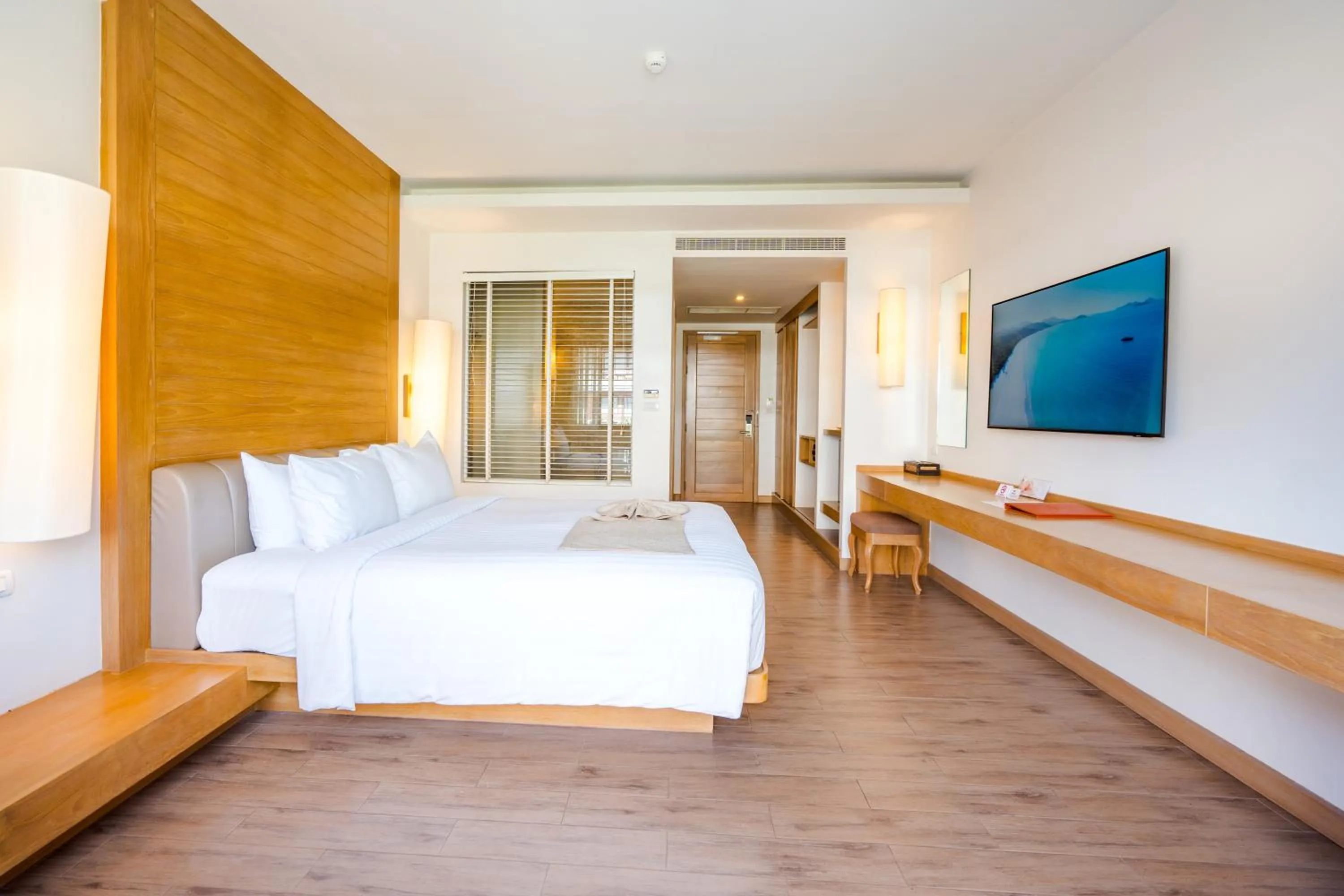 Bed in Ayrest Hua Hin Hotel