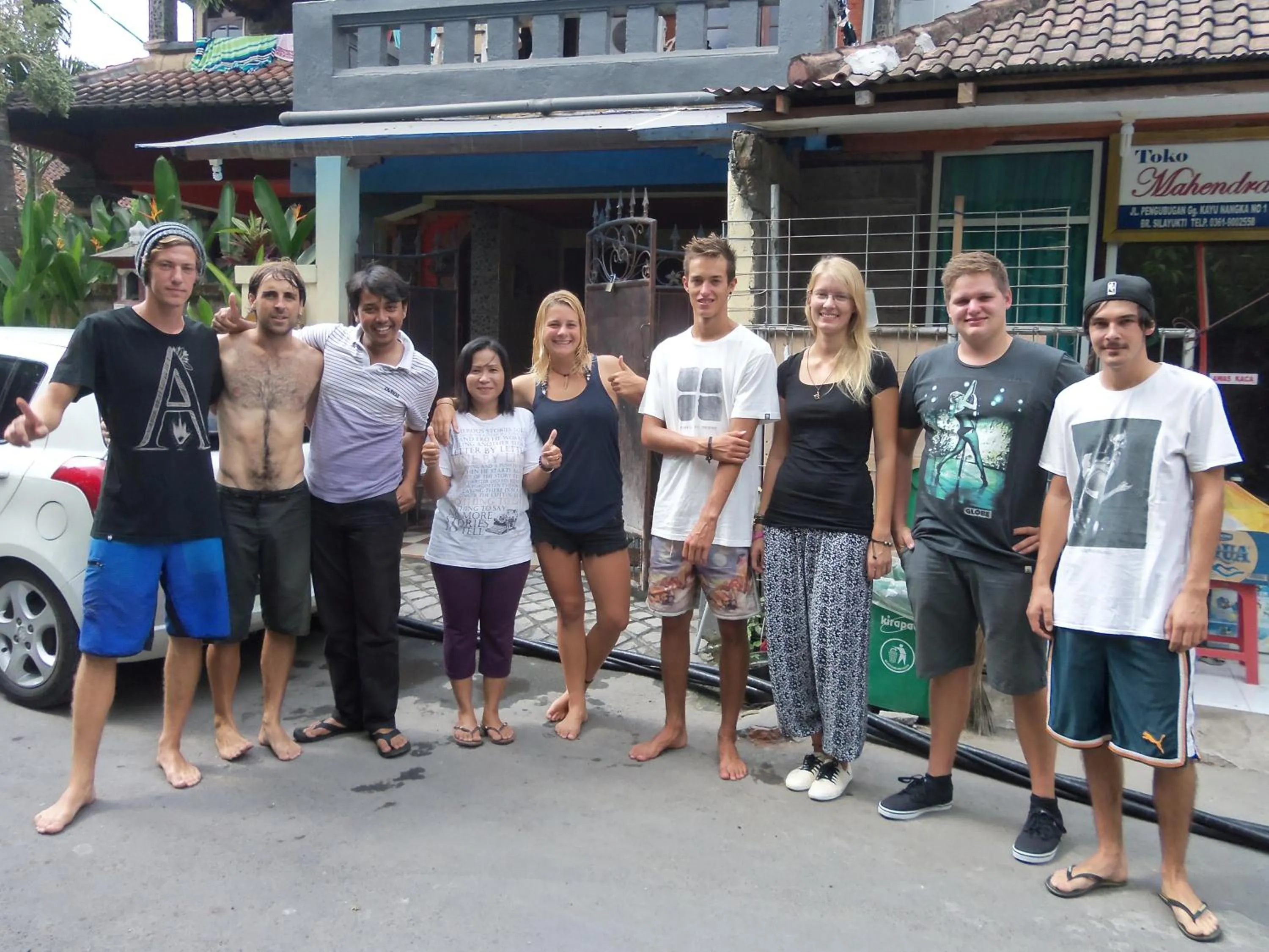 group of guests in The Reinhold Guesthouse Bali