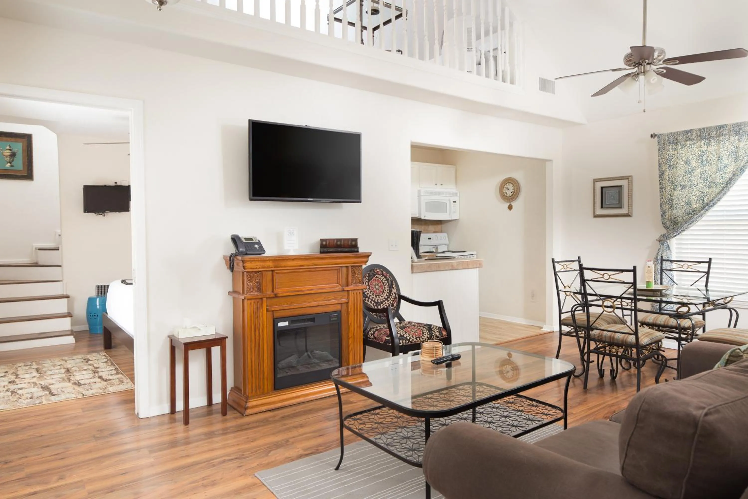 Living room in Cypress Creek Cottages