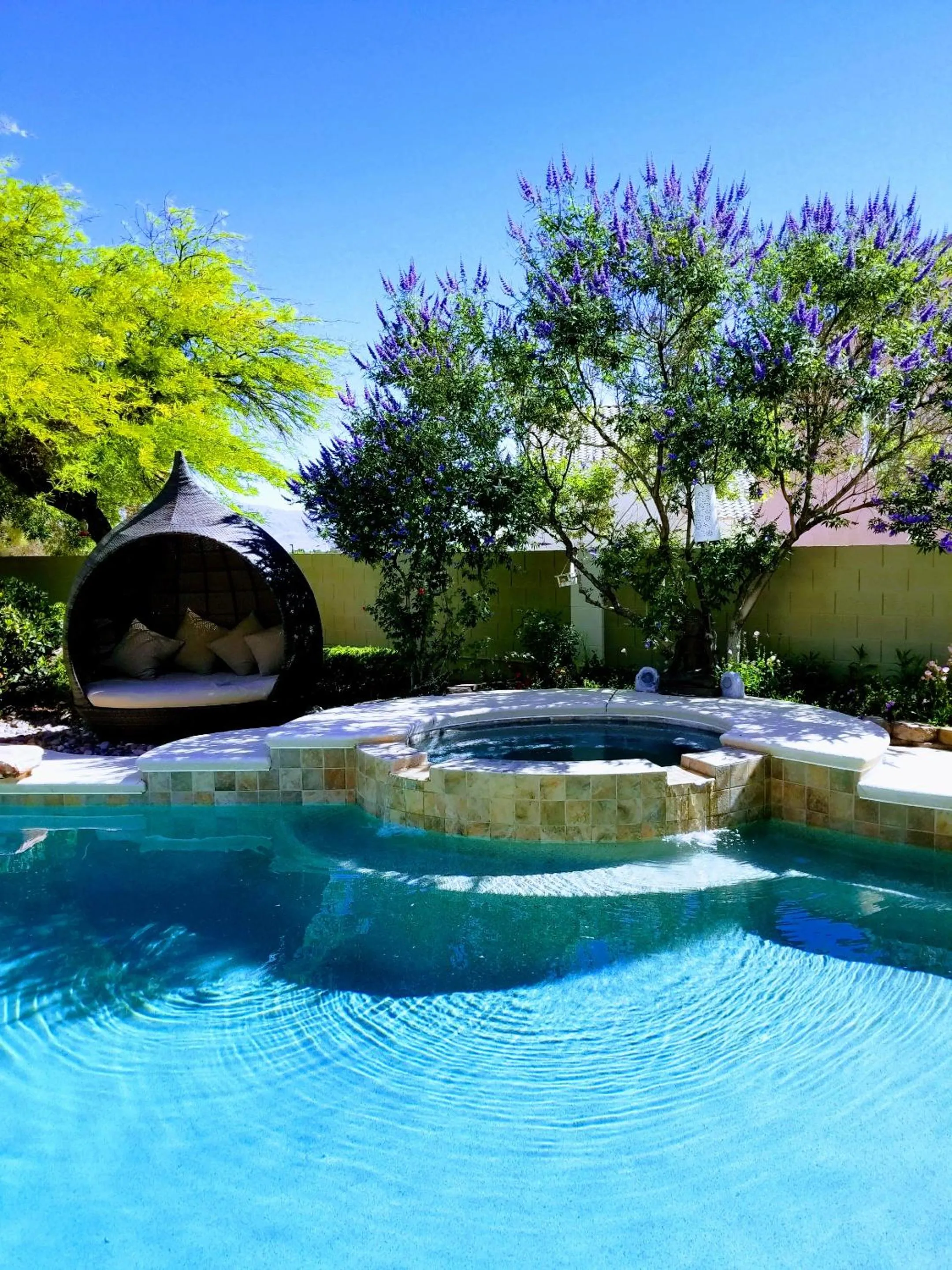 Garden view in The Buddha Estate