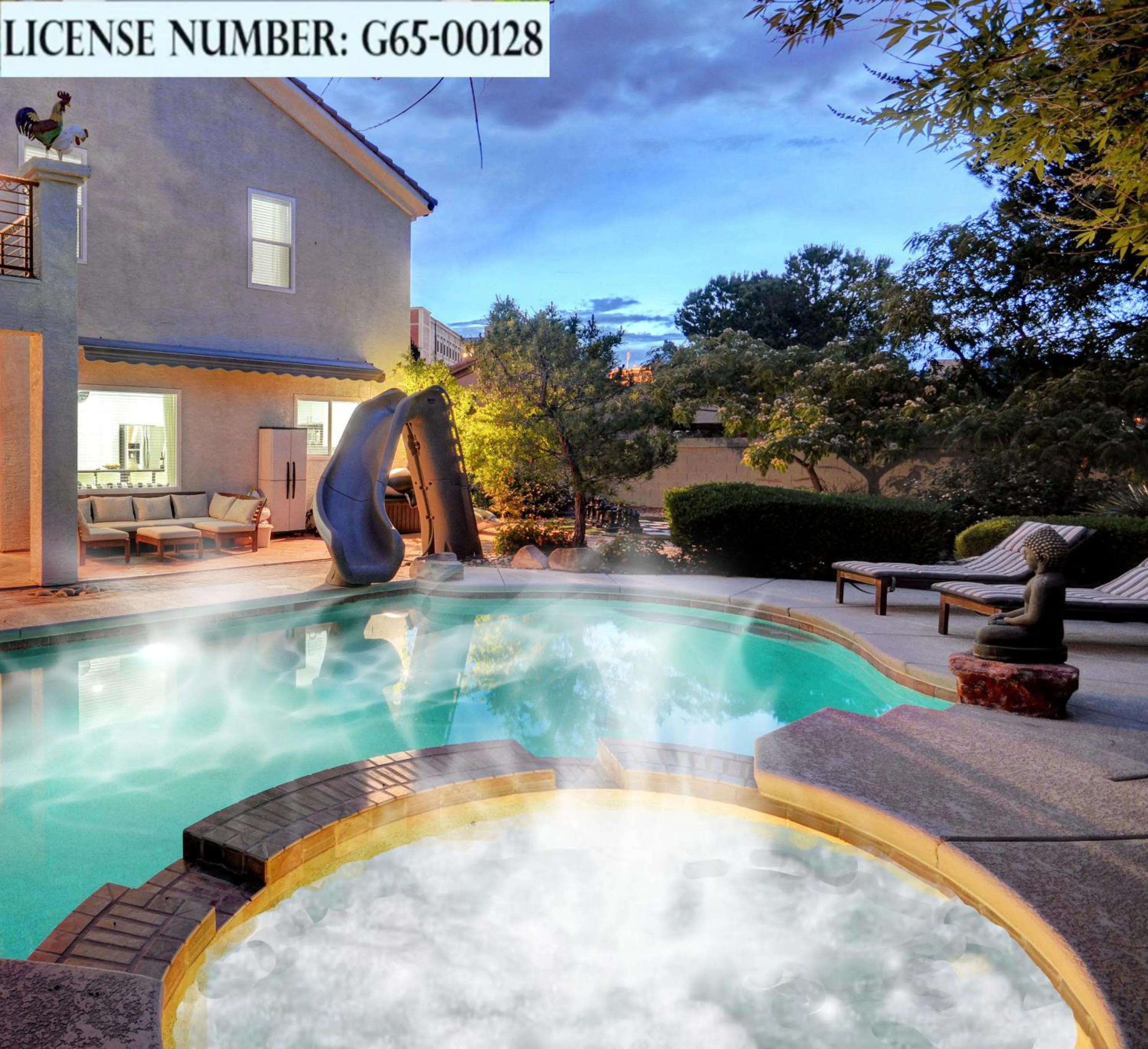 Hot Tub in The Buddha Estate