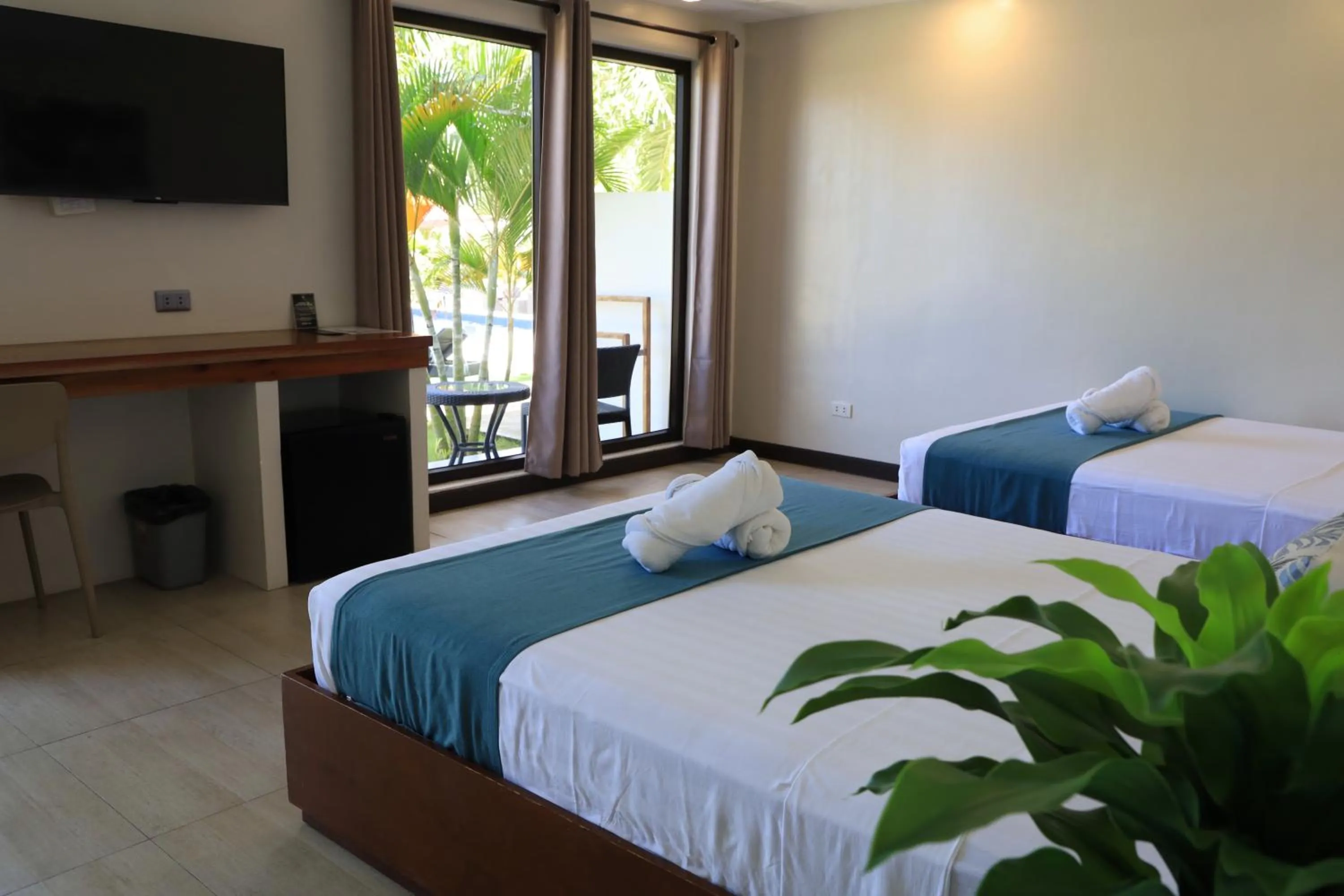 Bed in OHANA, Panglao Resort.