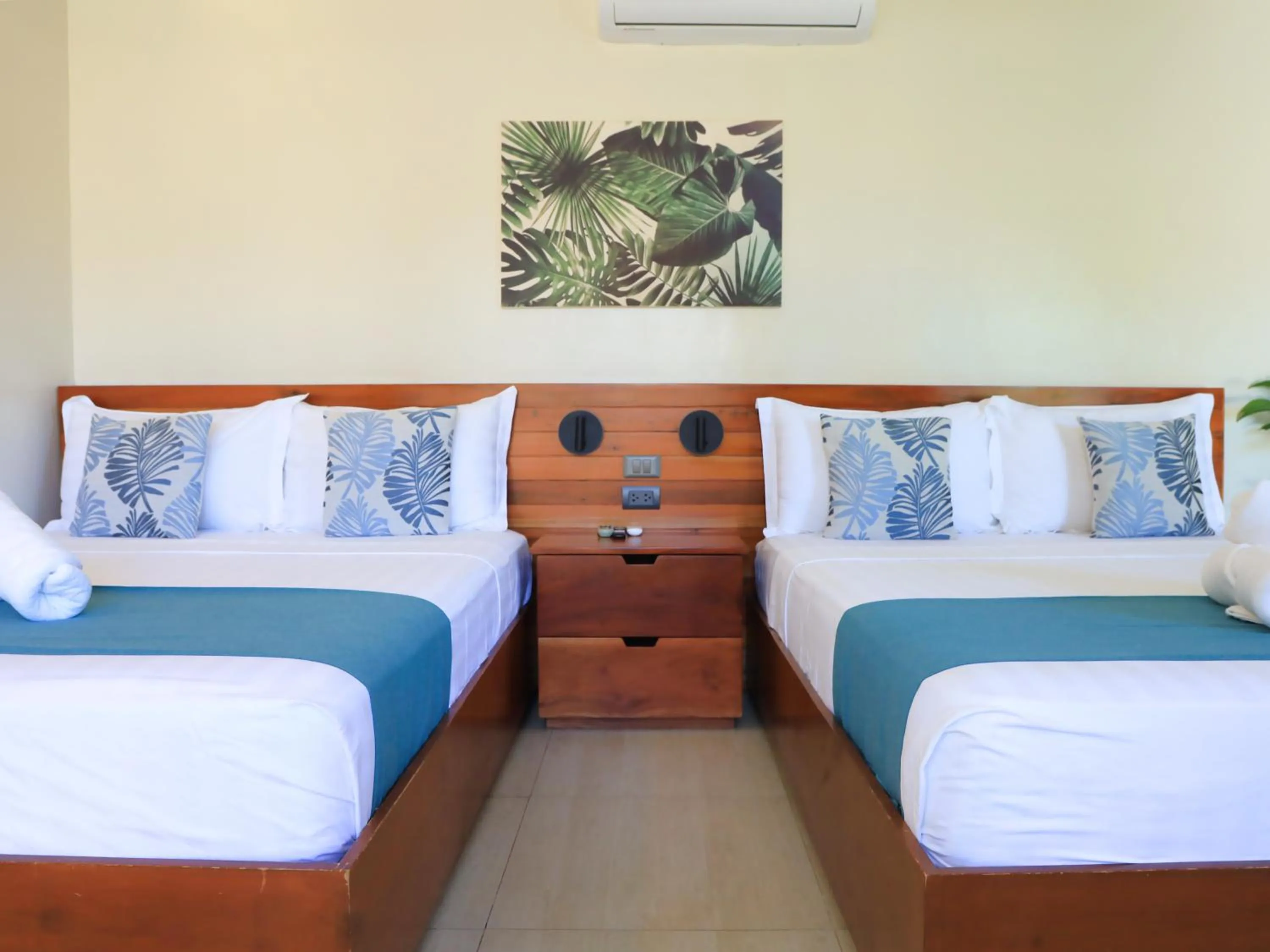 Bed in OHANA, Panglao Resort.