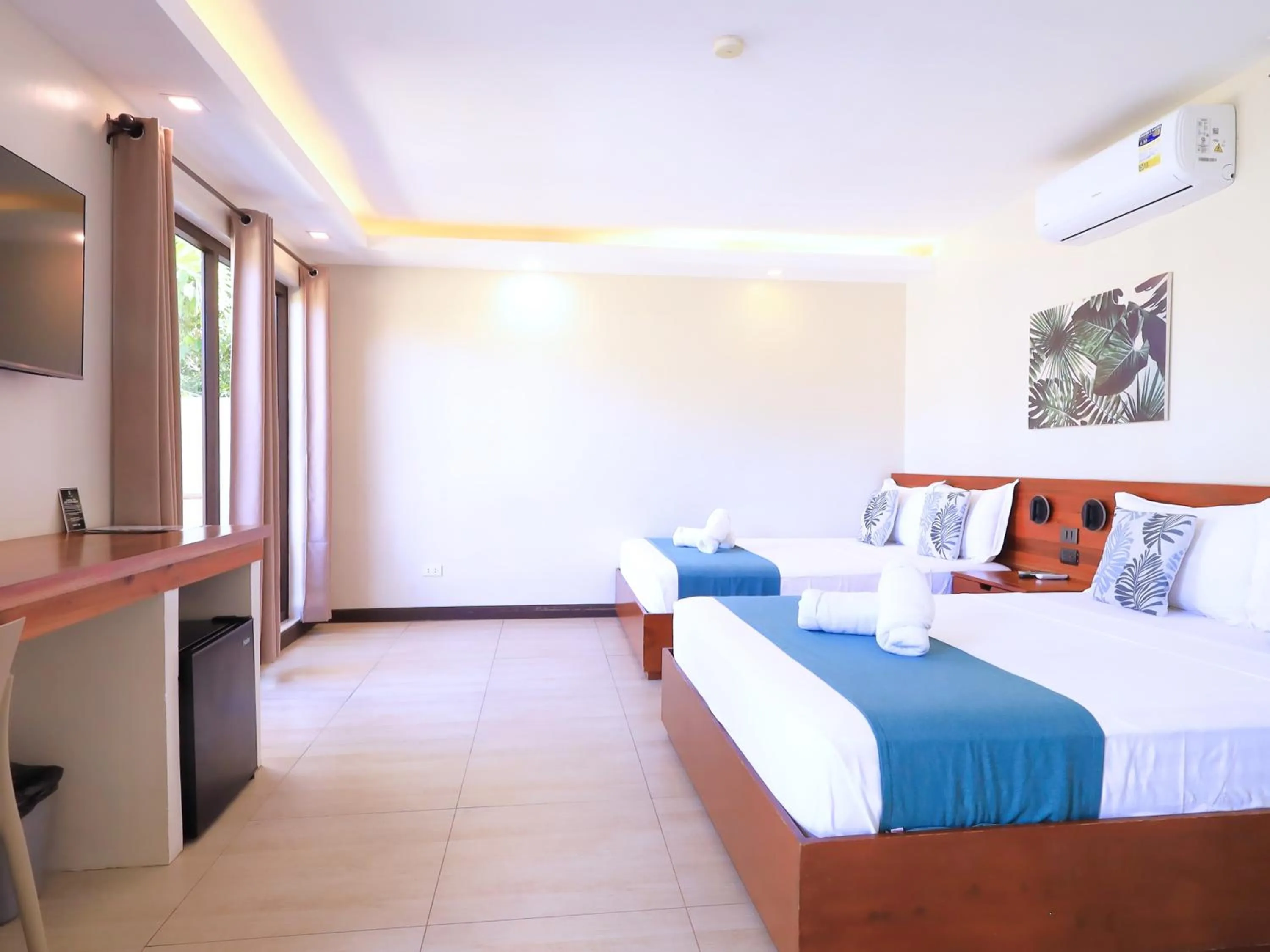 Bed in OHANA, Panglao Resort.