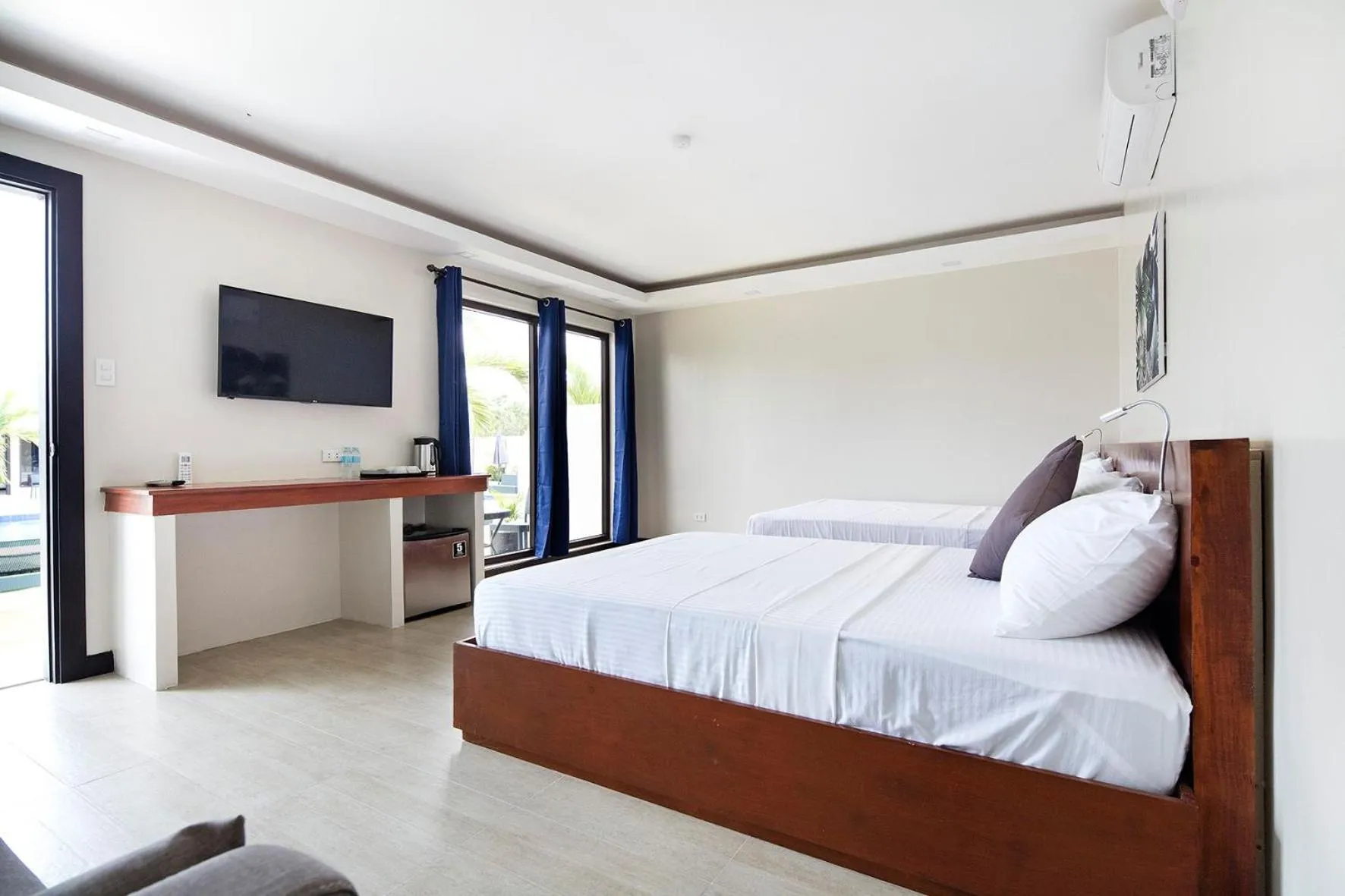 Bed in OHANA, Panglao Resort.