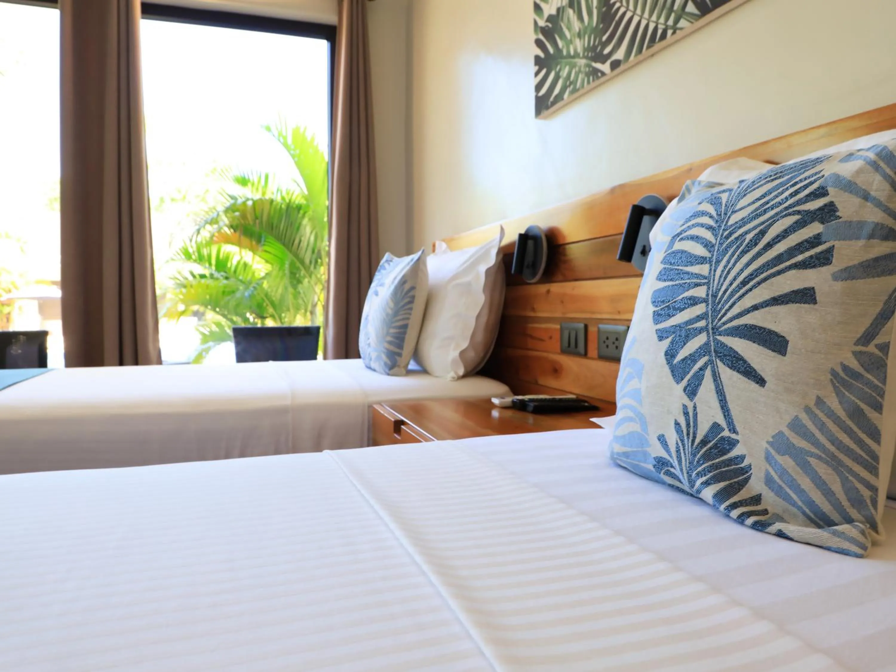 Bed in OHANA, Panglao Resort.