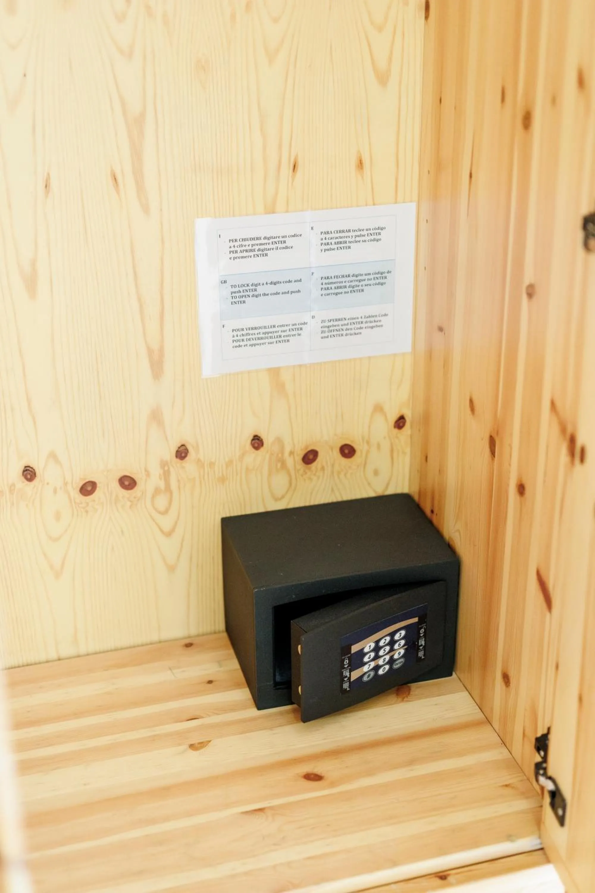 safe in Hotel San Rocco