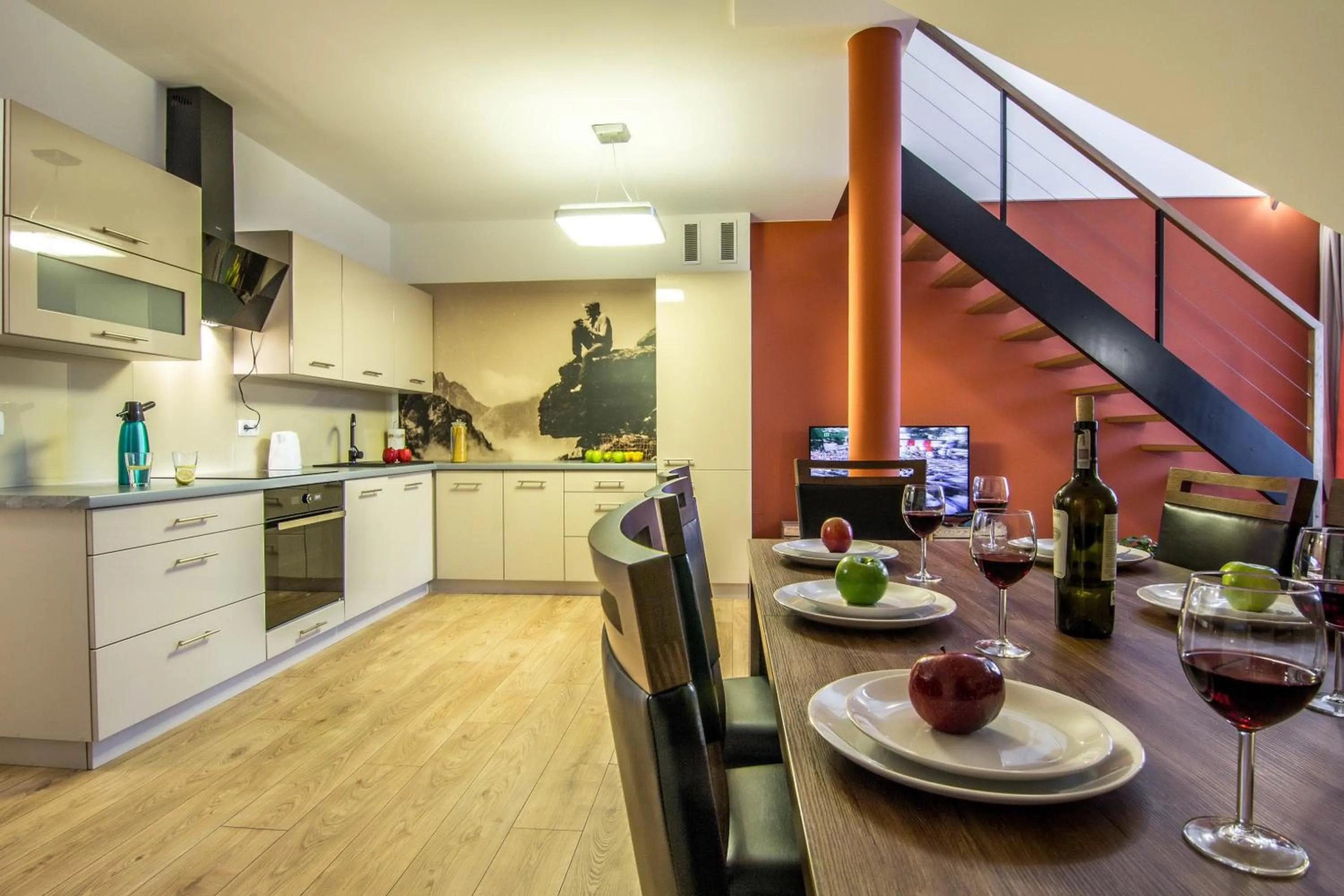 Kitchen or kitchenette in Apartamenty Oaza Superior Zakopane