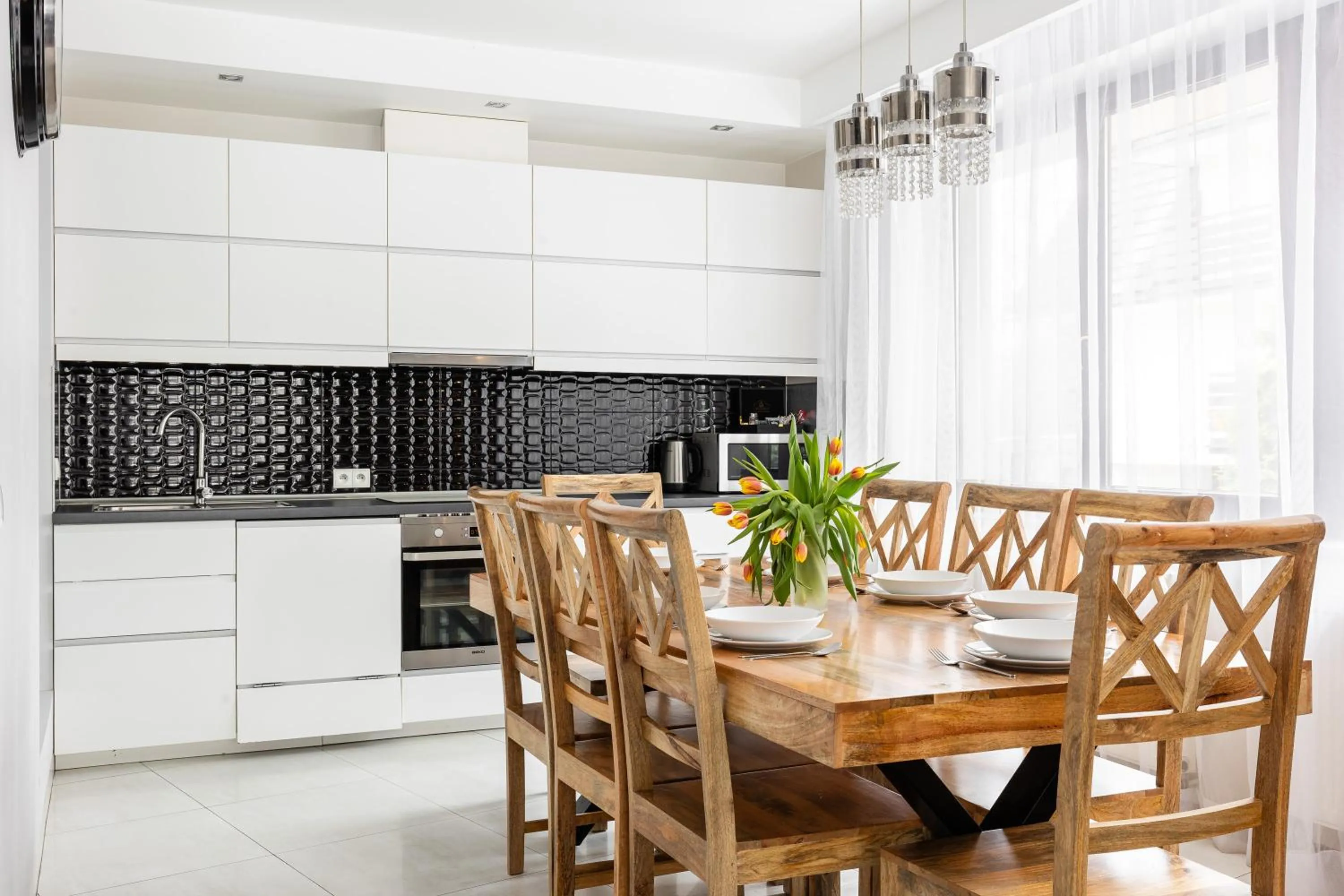 Kitchen or kitchenette in Apartamenty Oaza Superior Zakopane