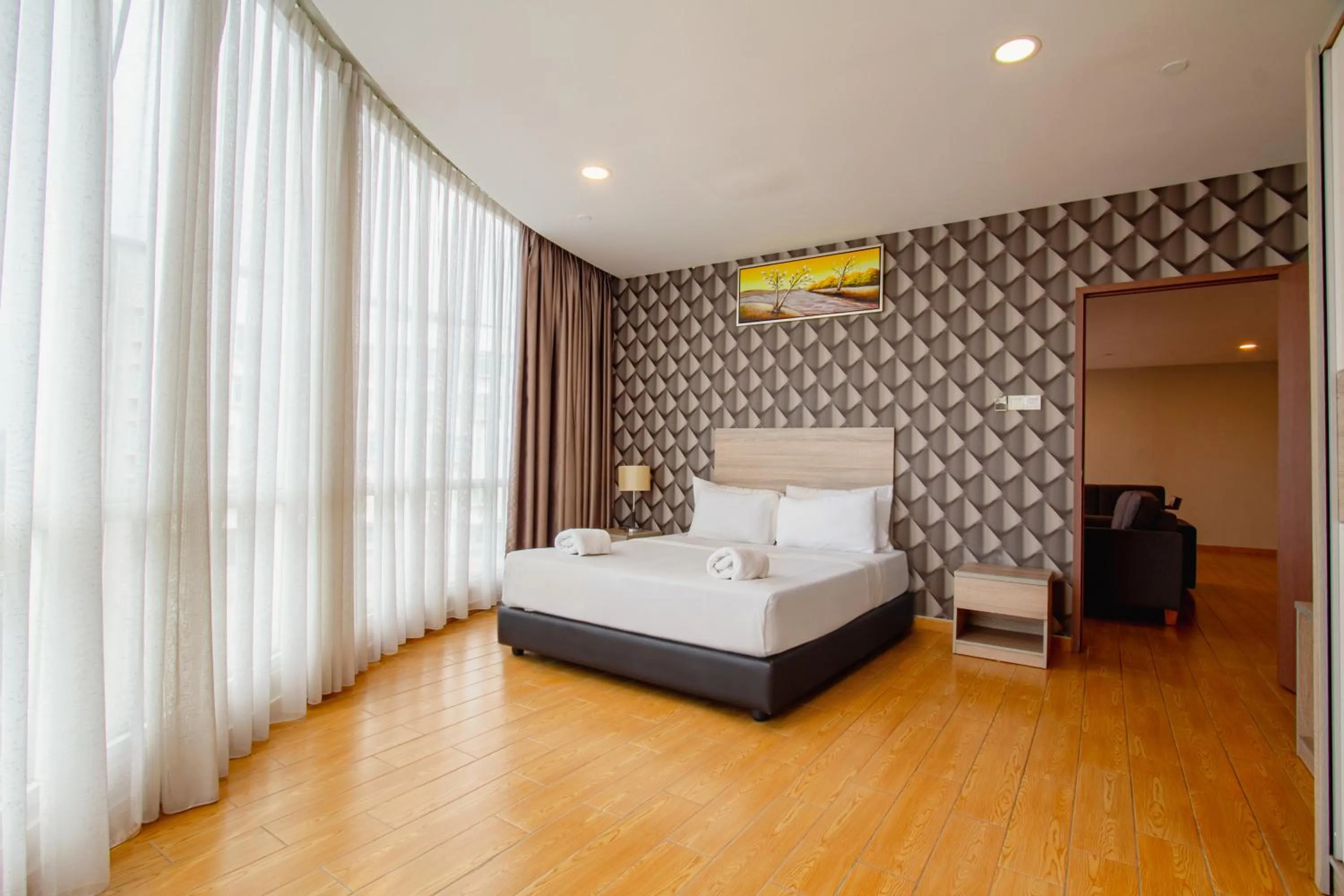 Bed in Bangi Perdana Hotel