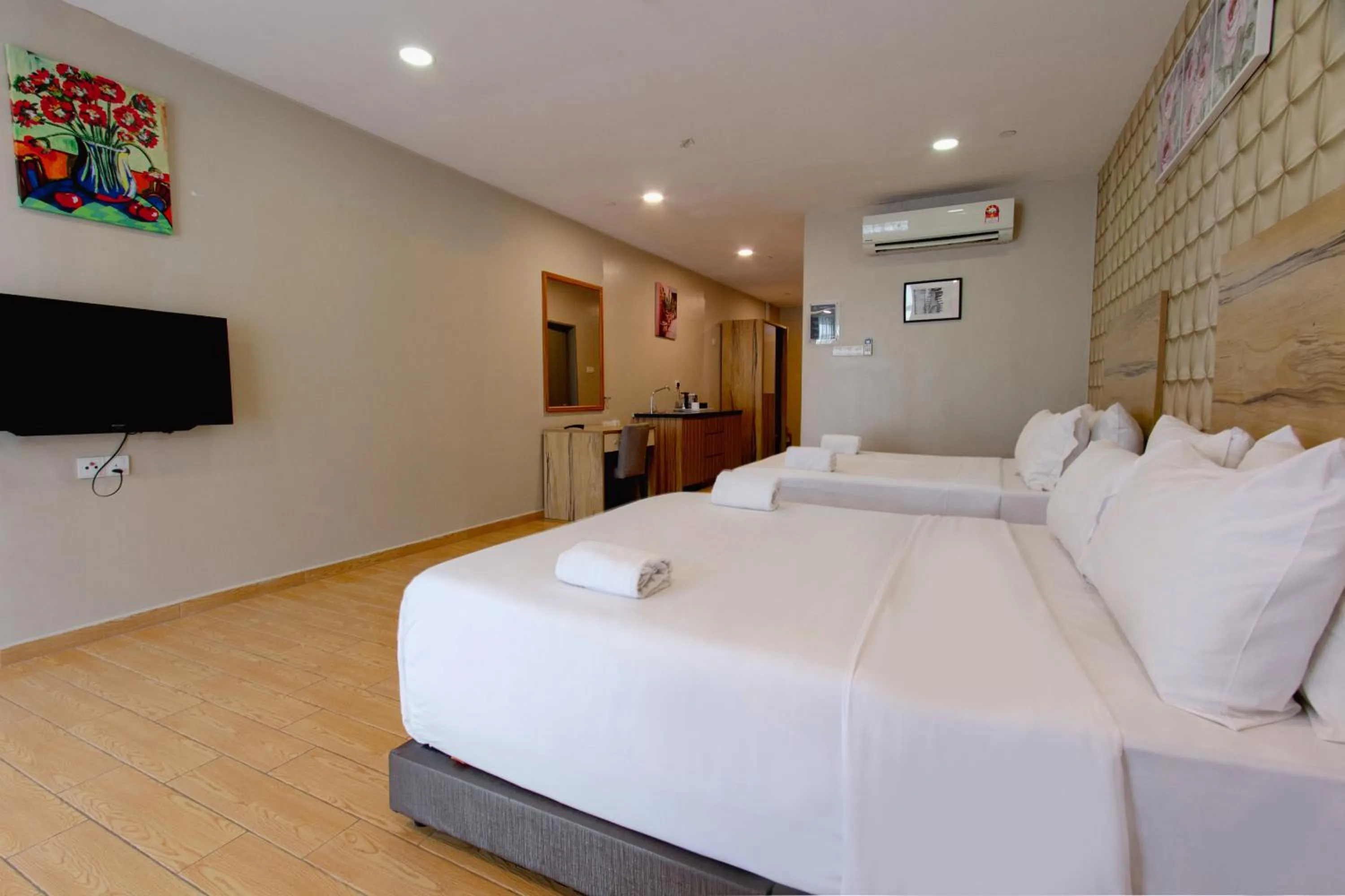 Bed in Bangi Perdana Hotel