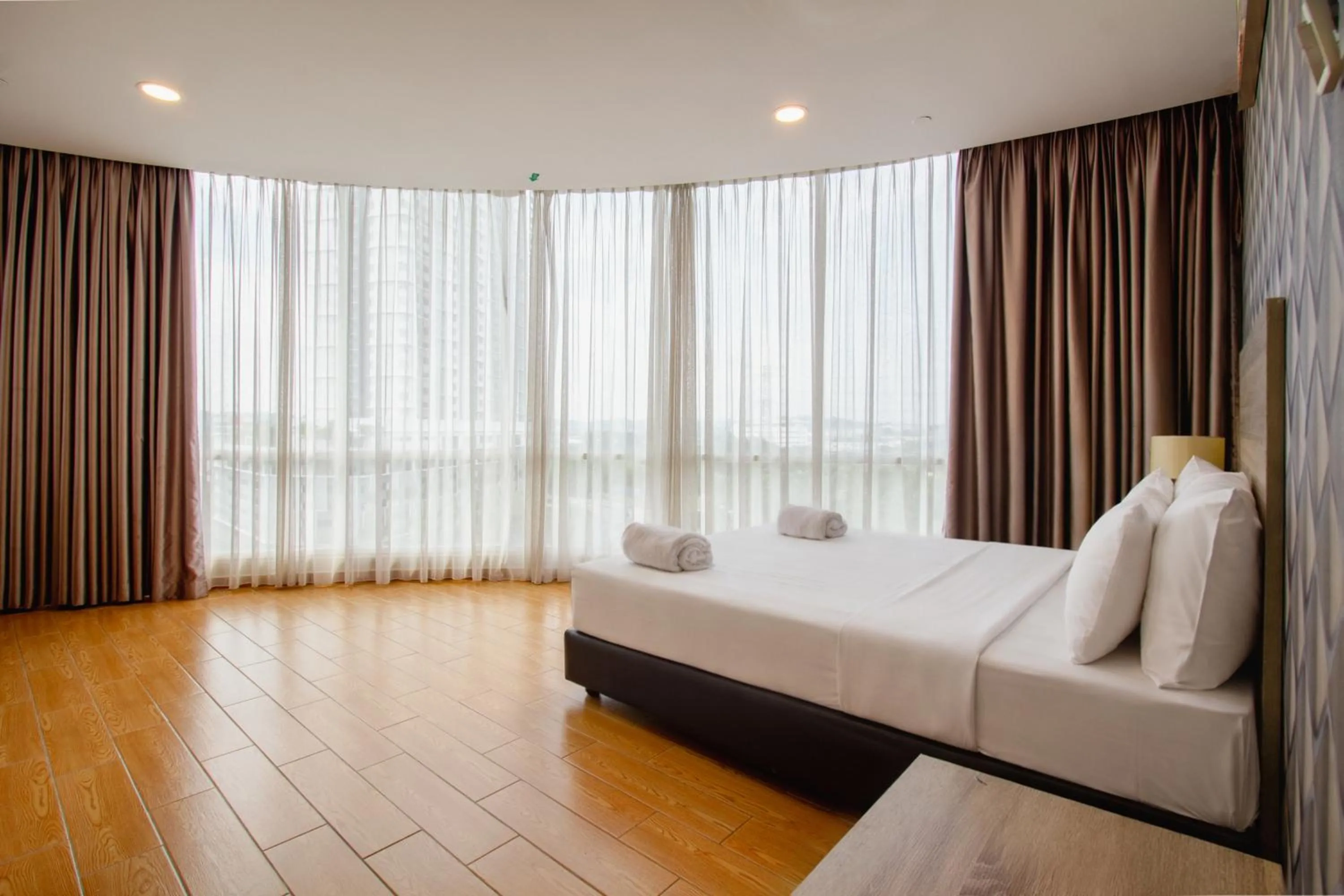 Bed in Bangi Perdana Hotel