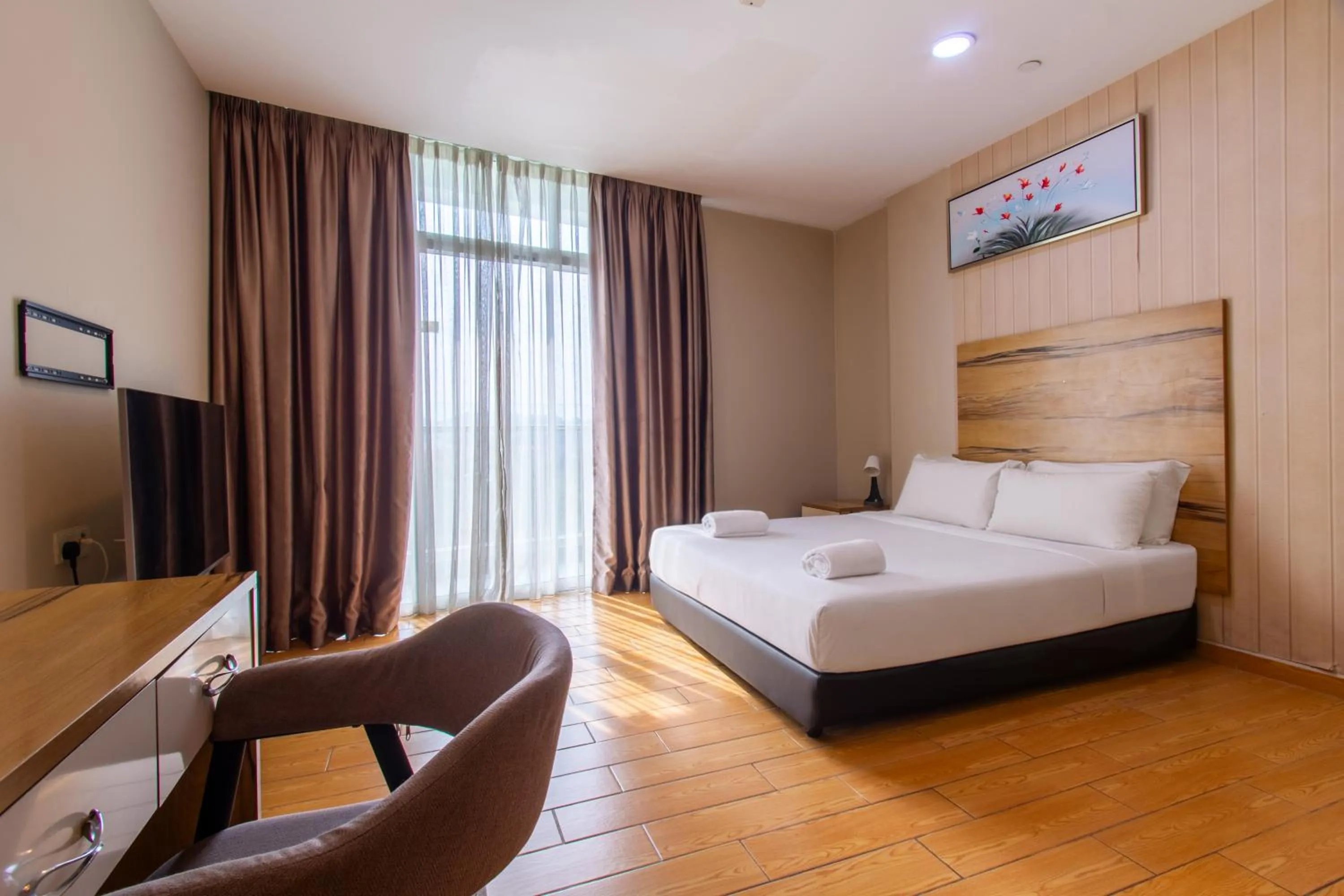 Bed in Bangi Perdana Hotel