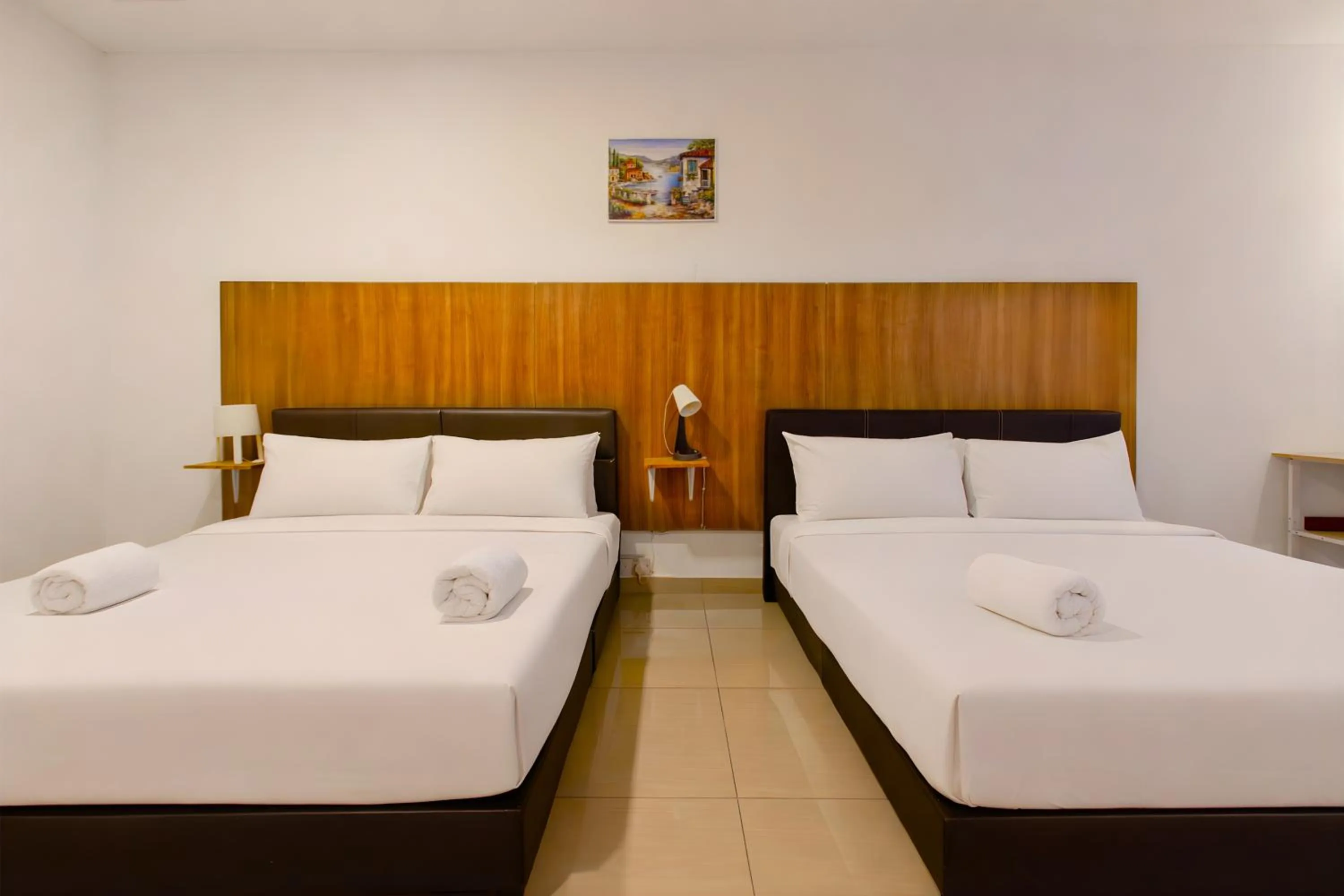 Bed in Bangi Perdana Hotel