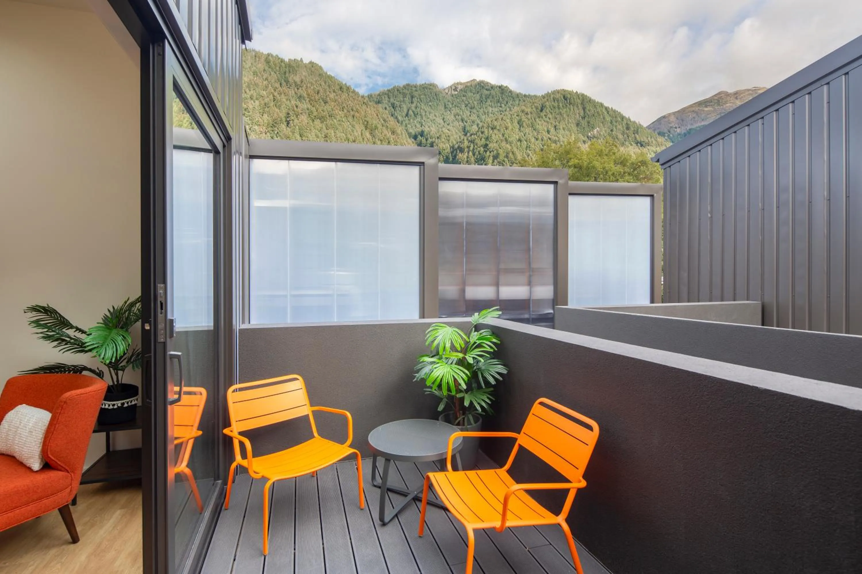 Patio in Koura Apartments Central Queenstown