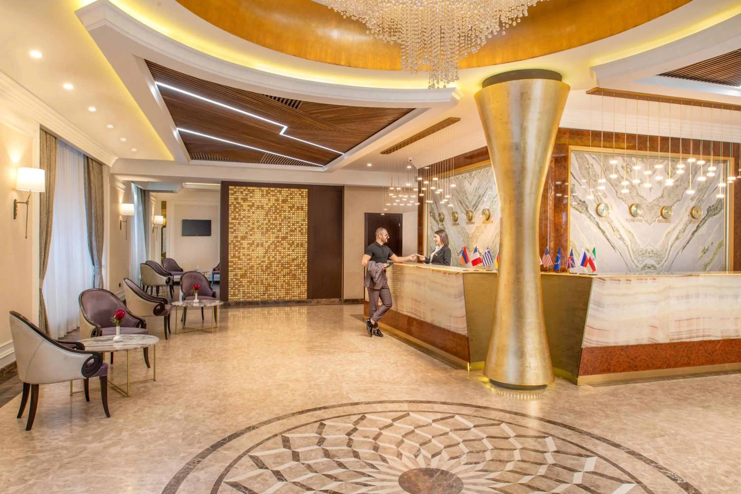 Lobby or reception, Bed in National by Stellar Hotels, Yerevan