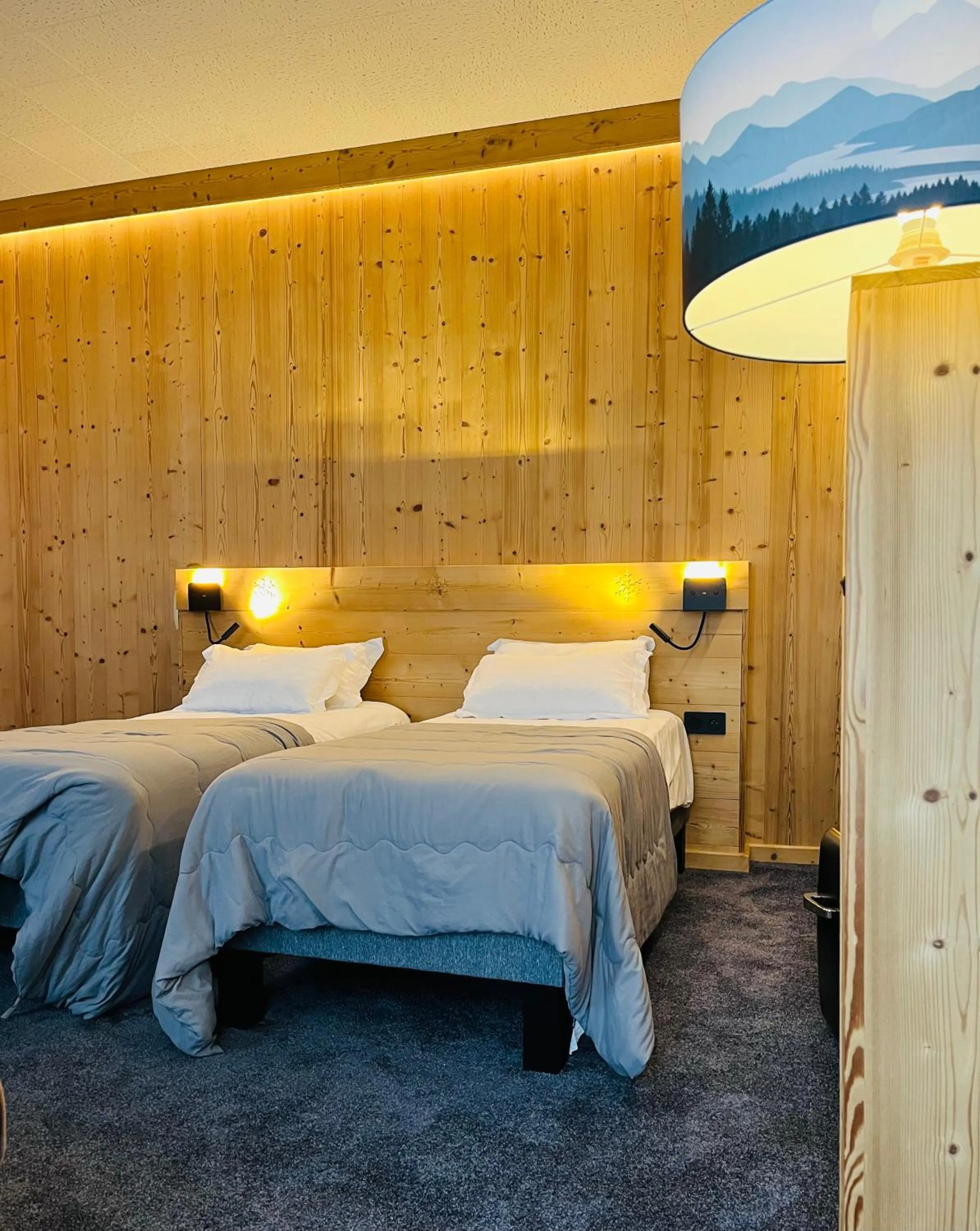 Bed in Le Sacca Hôtel restaurant