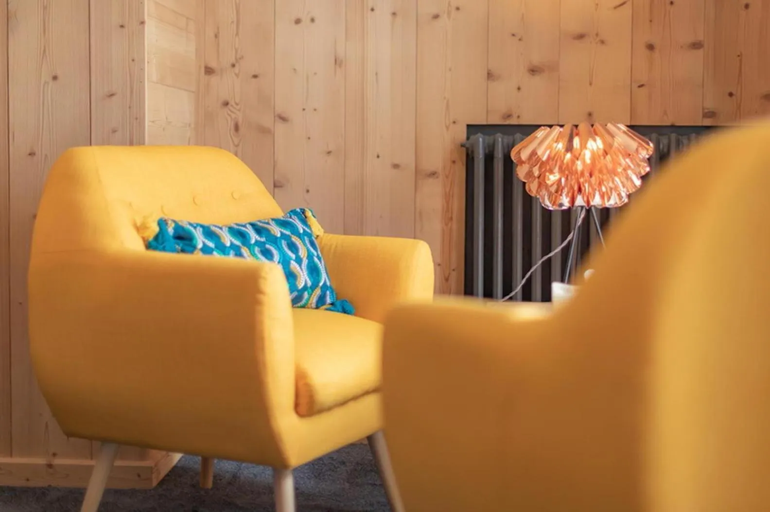 Decorative detail in Le Sacca Hôtel restaurant