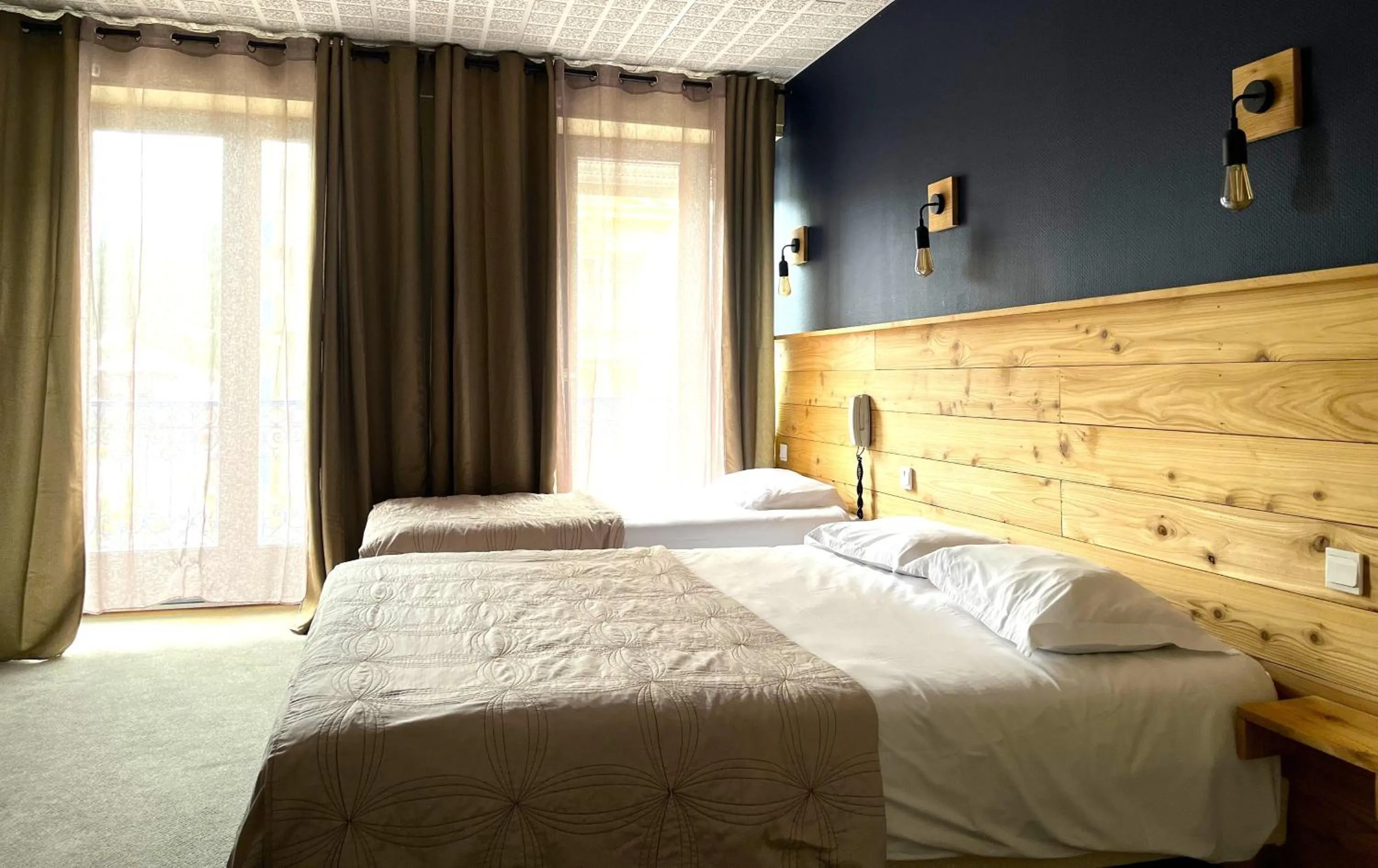 Bed in Le Sacca Hôtel restaurant