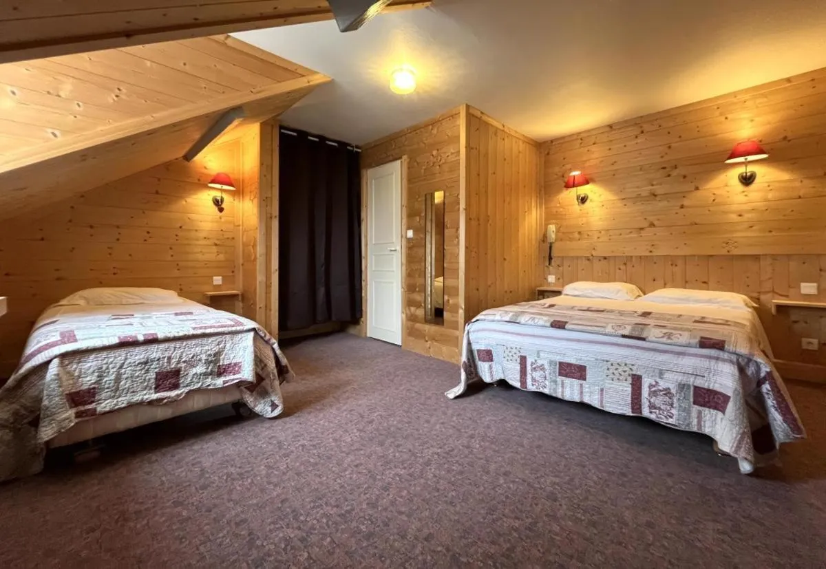 Bed in Le Sacca Hôtel restaurant