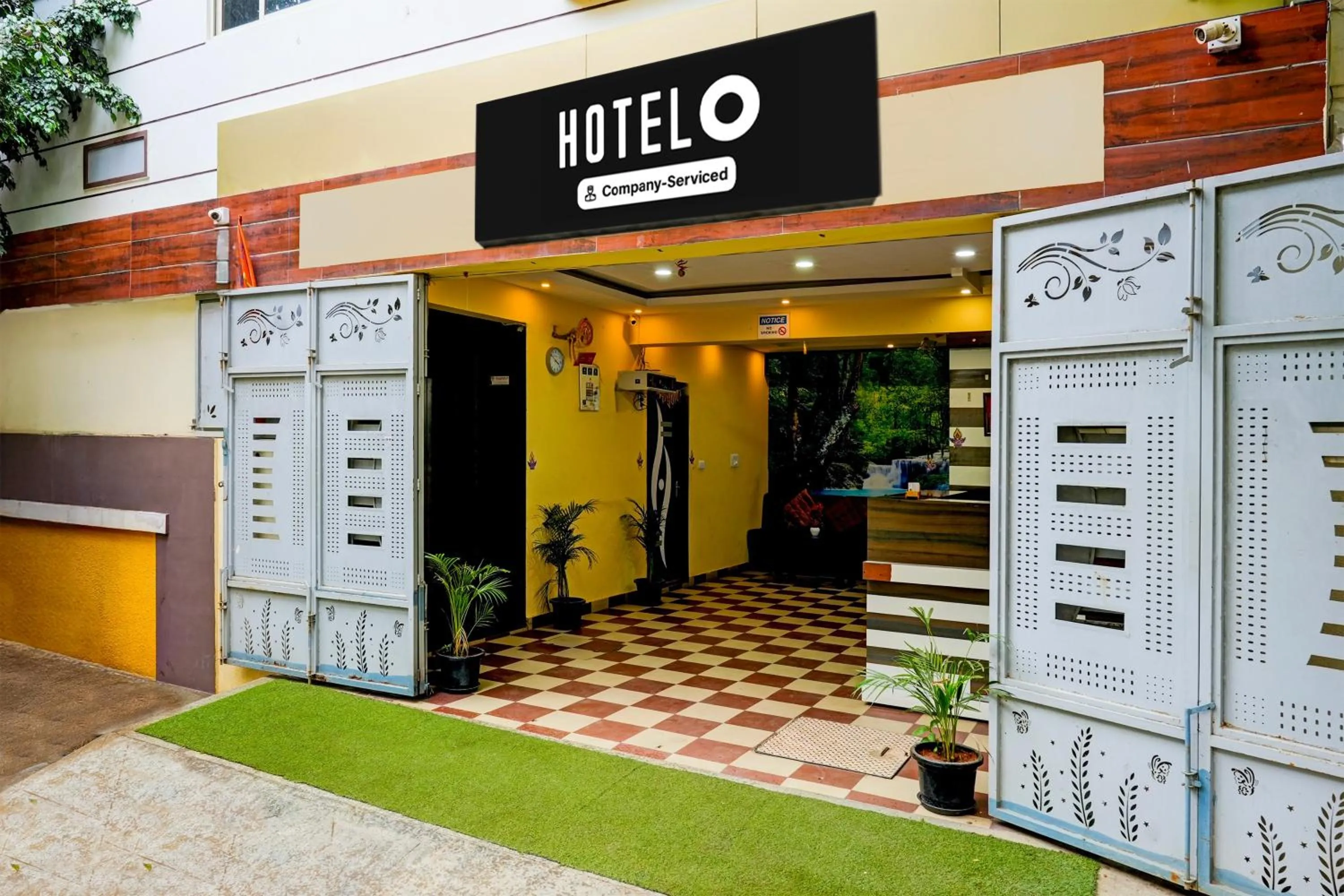 Facade/entrance in Hotel O Ganakkal Near BGS Hospital Junction formerly Omkar Inn.