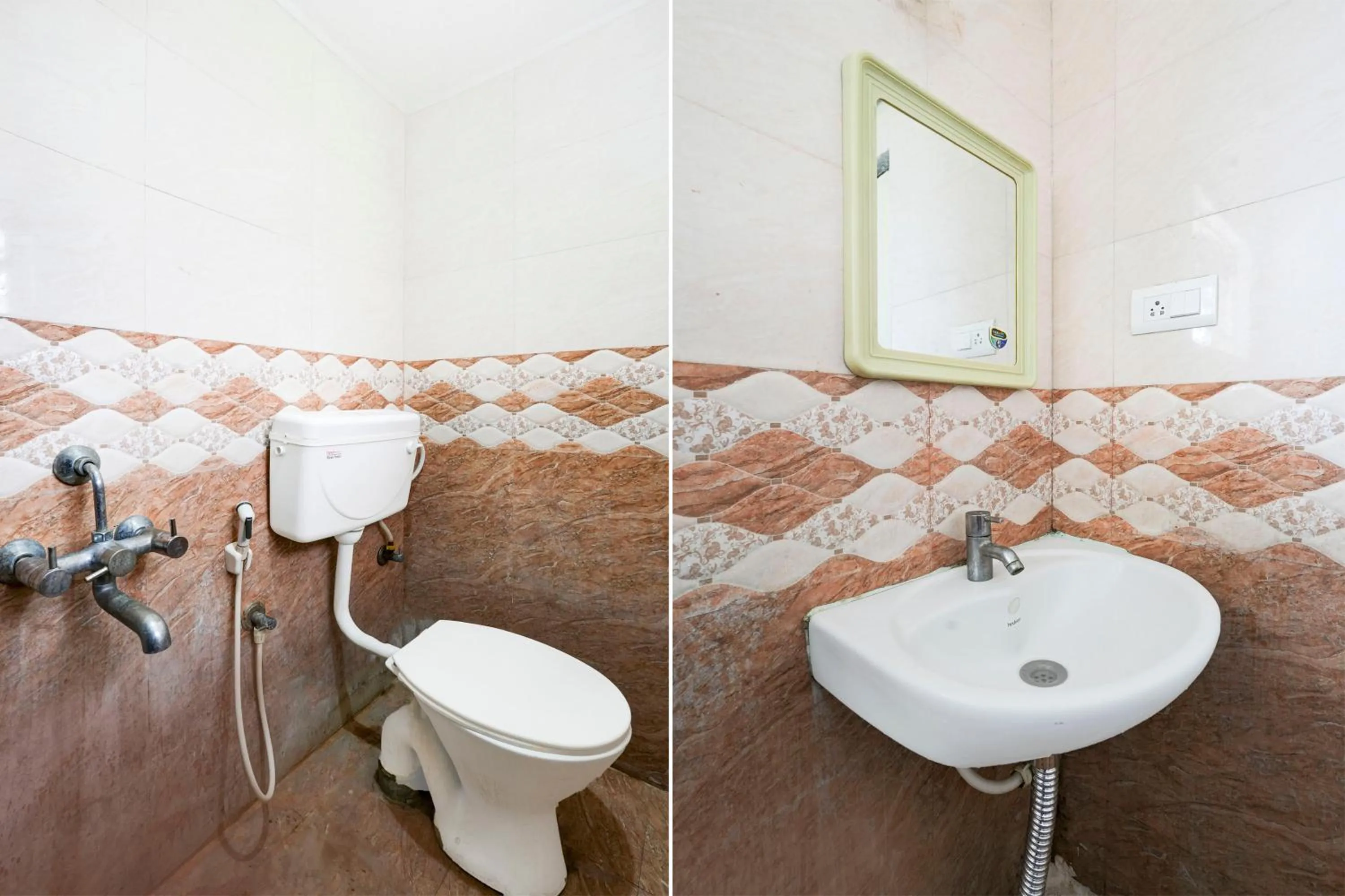 Bathroom in Hotel O Ganakkal Near BGS Hospital Junction formerly Omkar Inn.