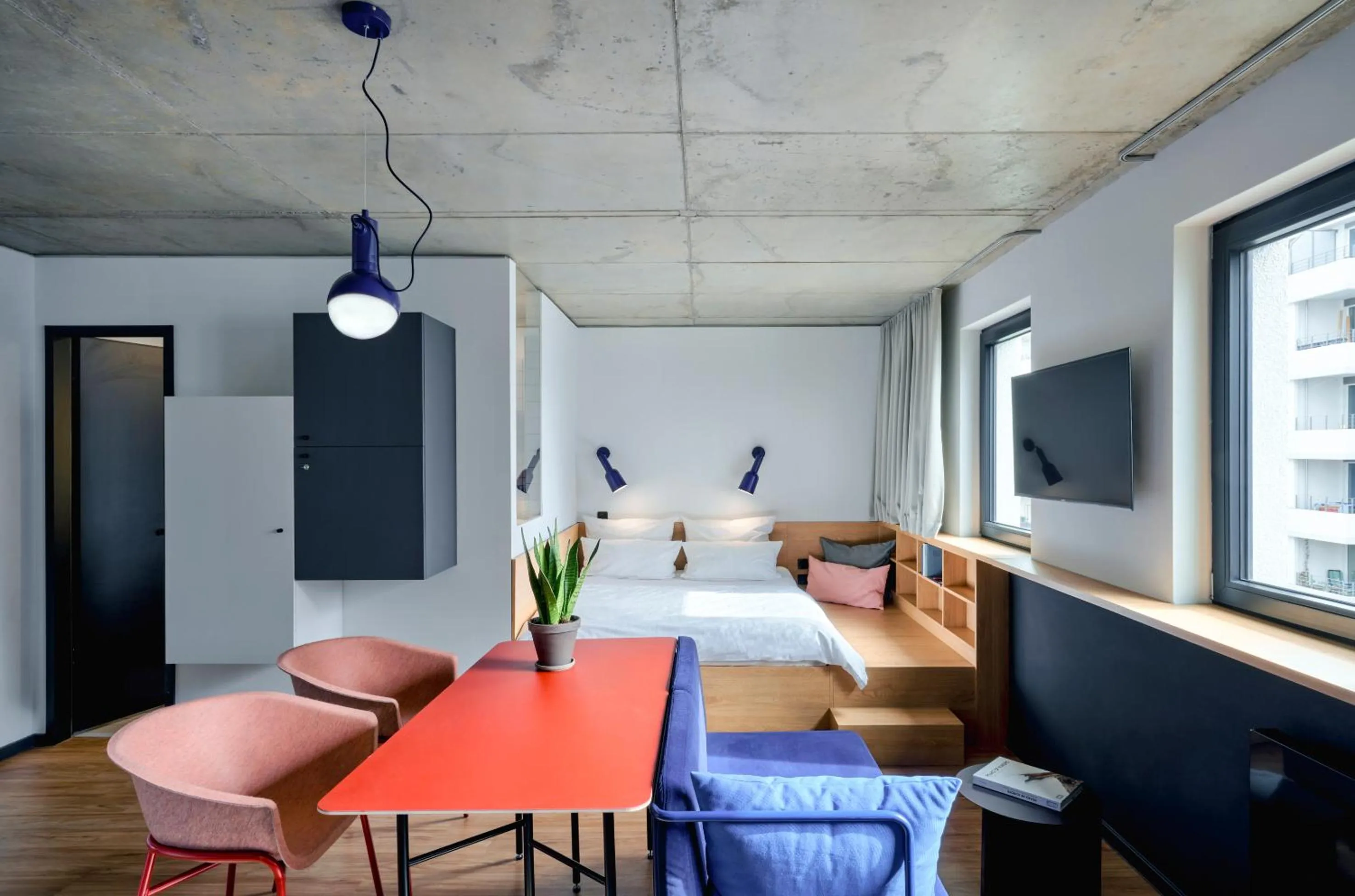 Bed in STAYERY Berlin Friedrichshain