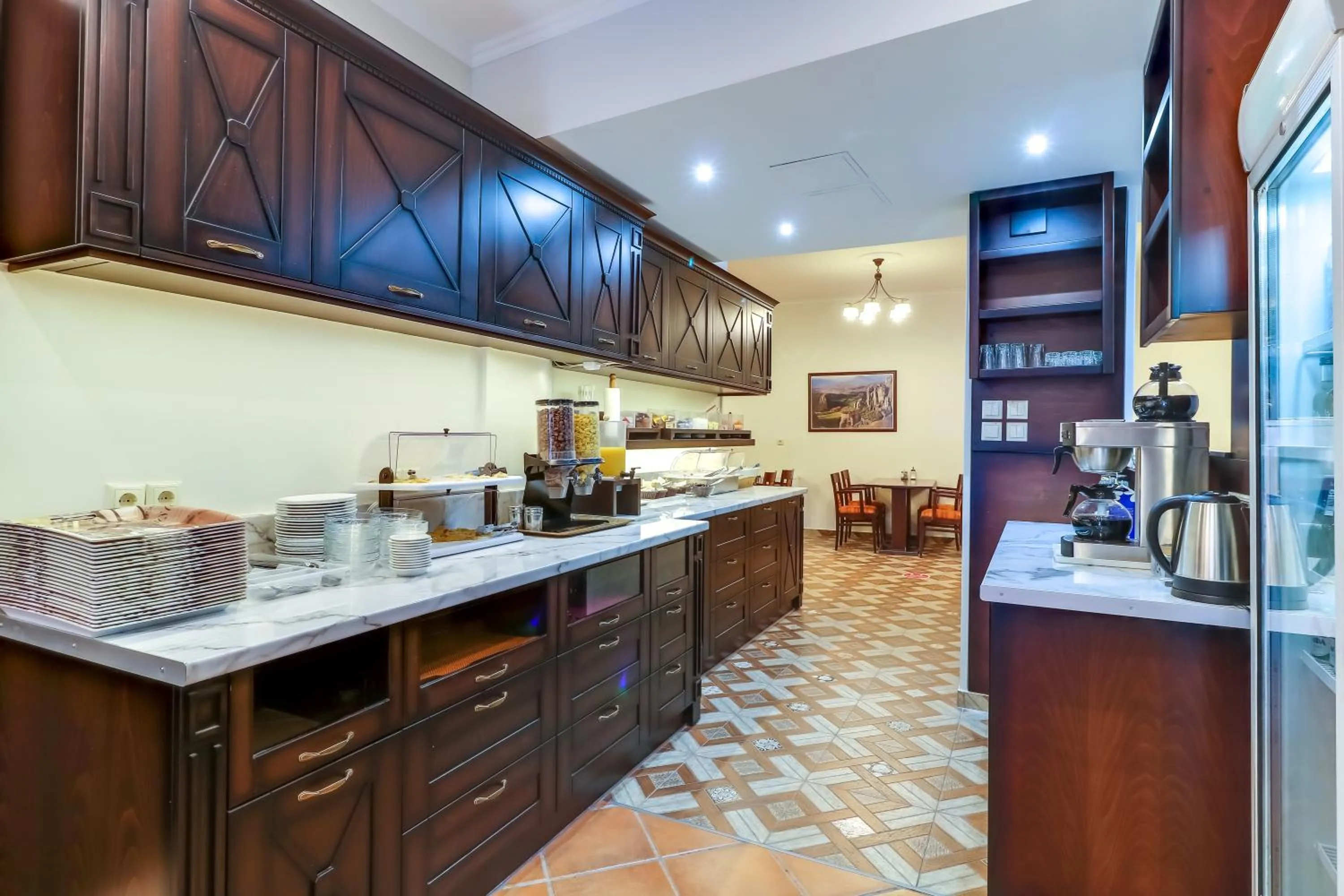 Buffet breakfast in Alsos House