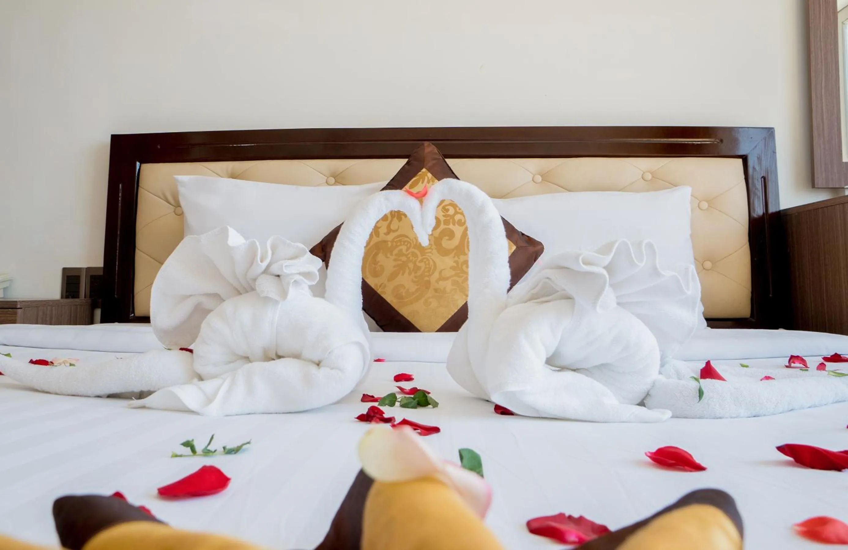 Bed in Dat Anh Hotel