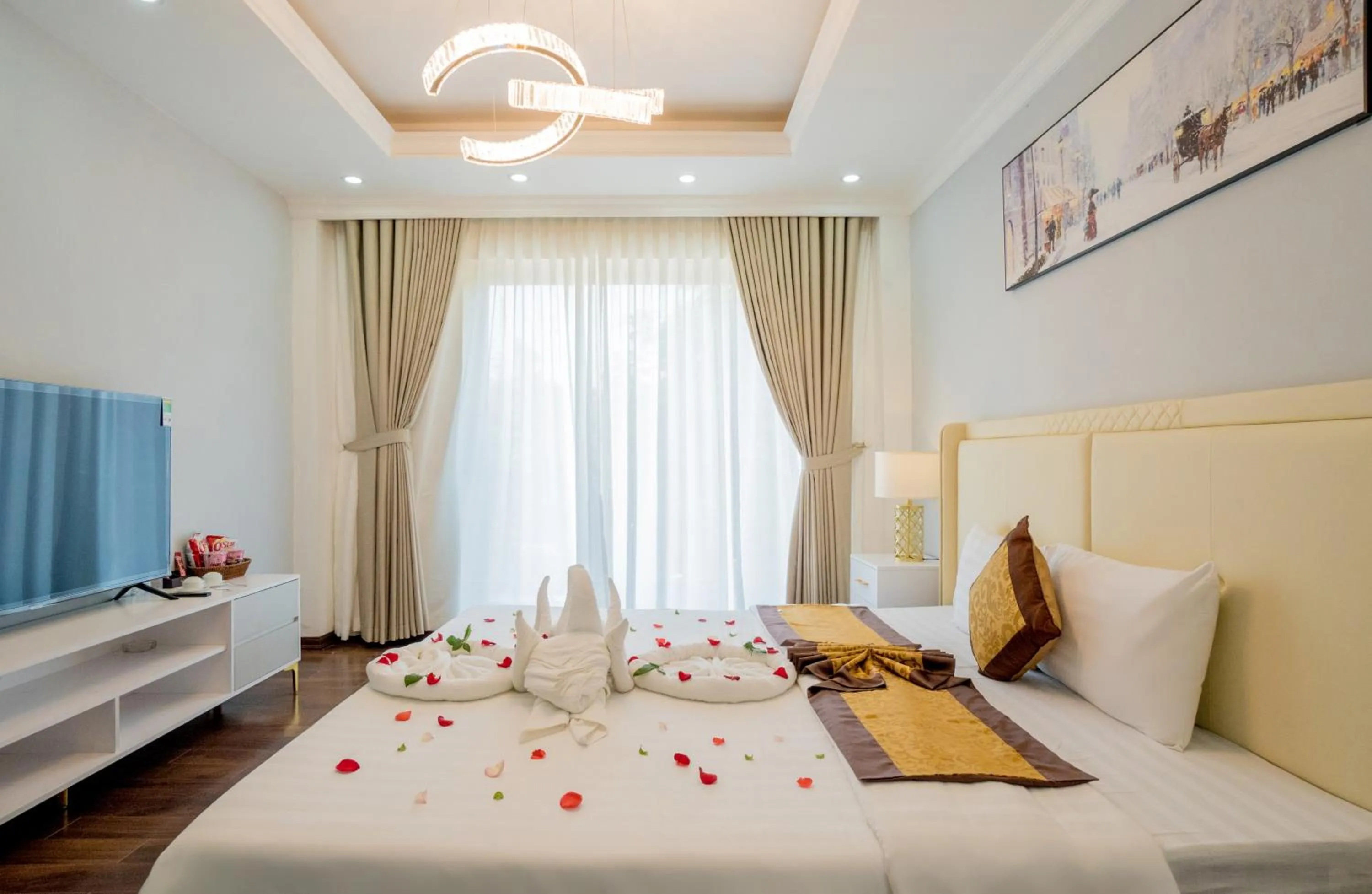 Bed in Dat Anh Hotel