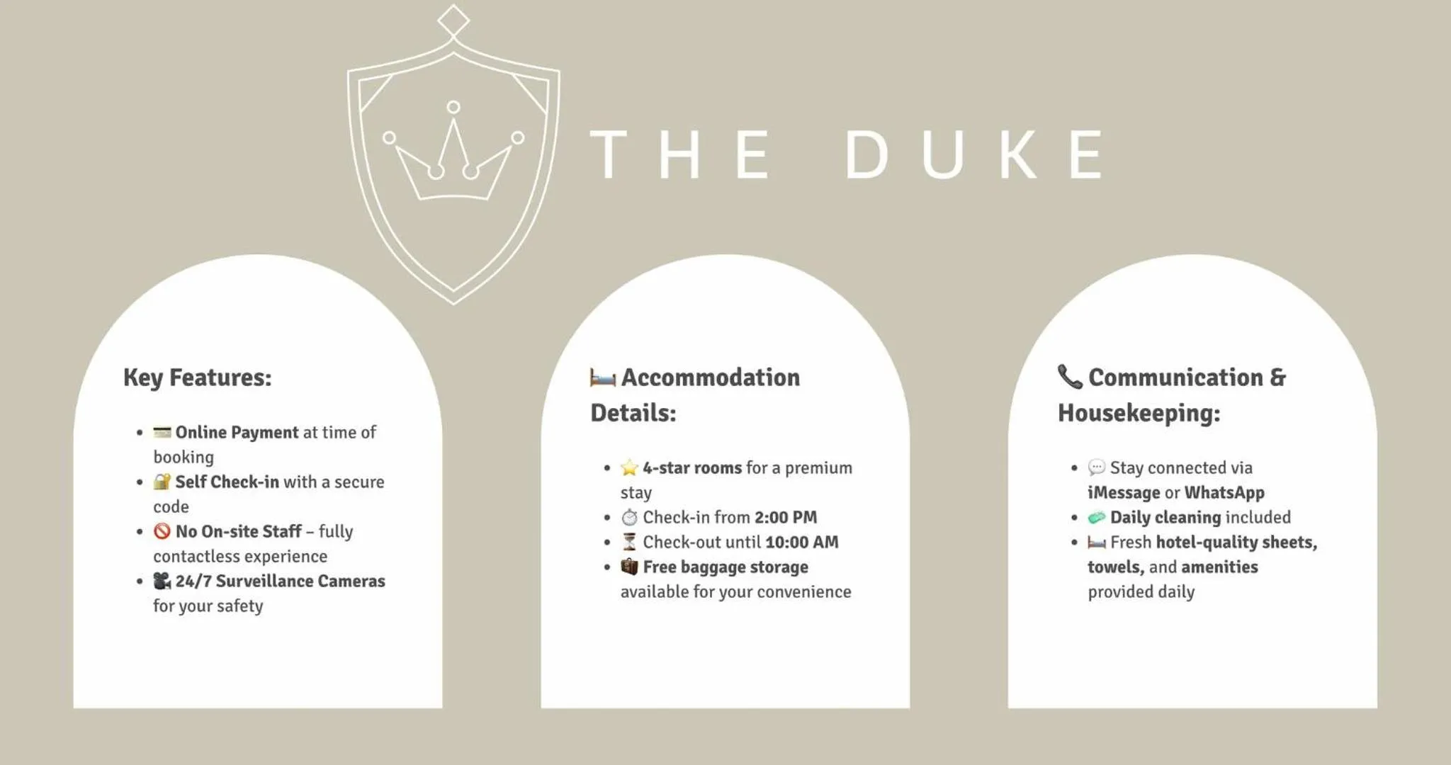 The Duke luxury rooms
