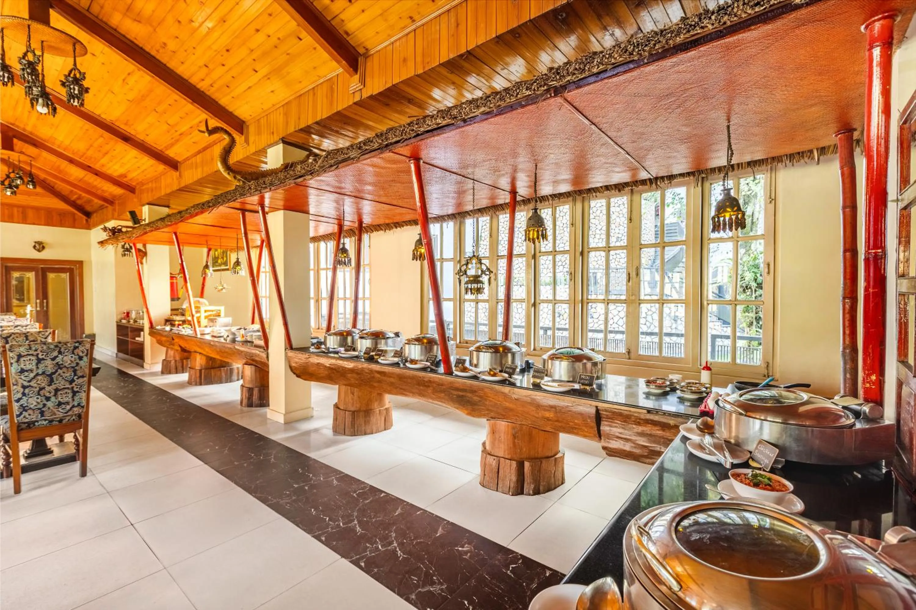 Buffet breakfast in Sterling Gangtok Orange Village