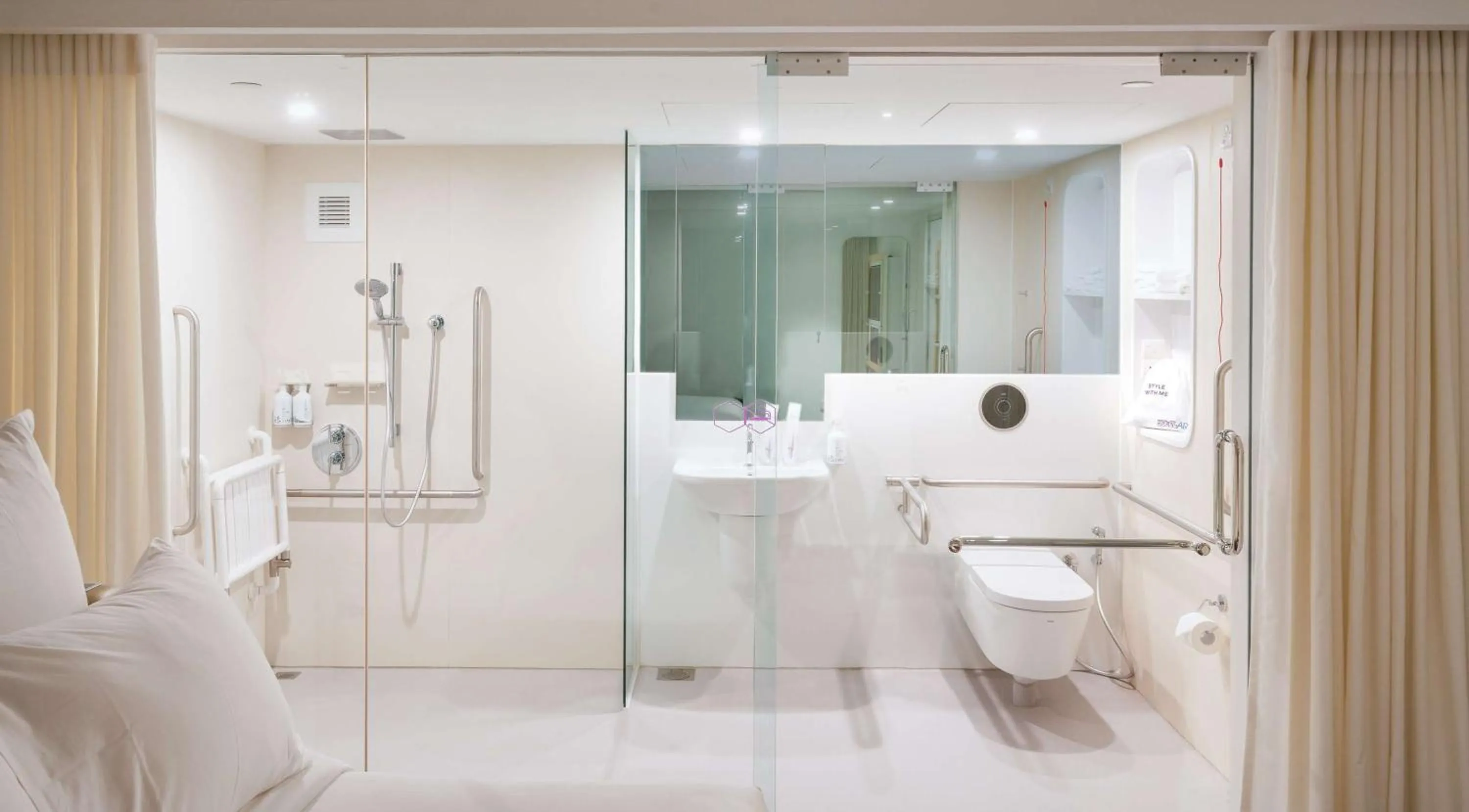 Bathroom in YOTELAIR Singapore Changi Airport Landside