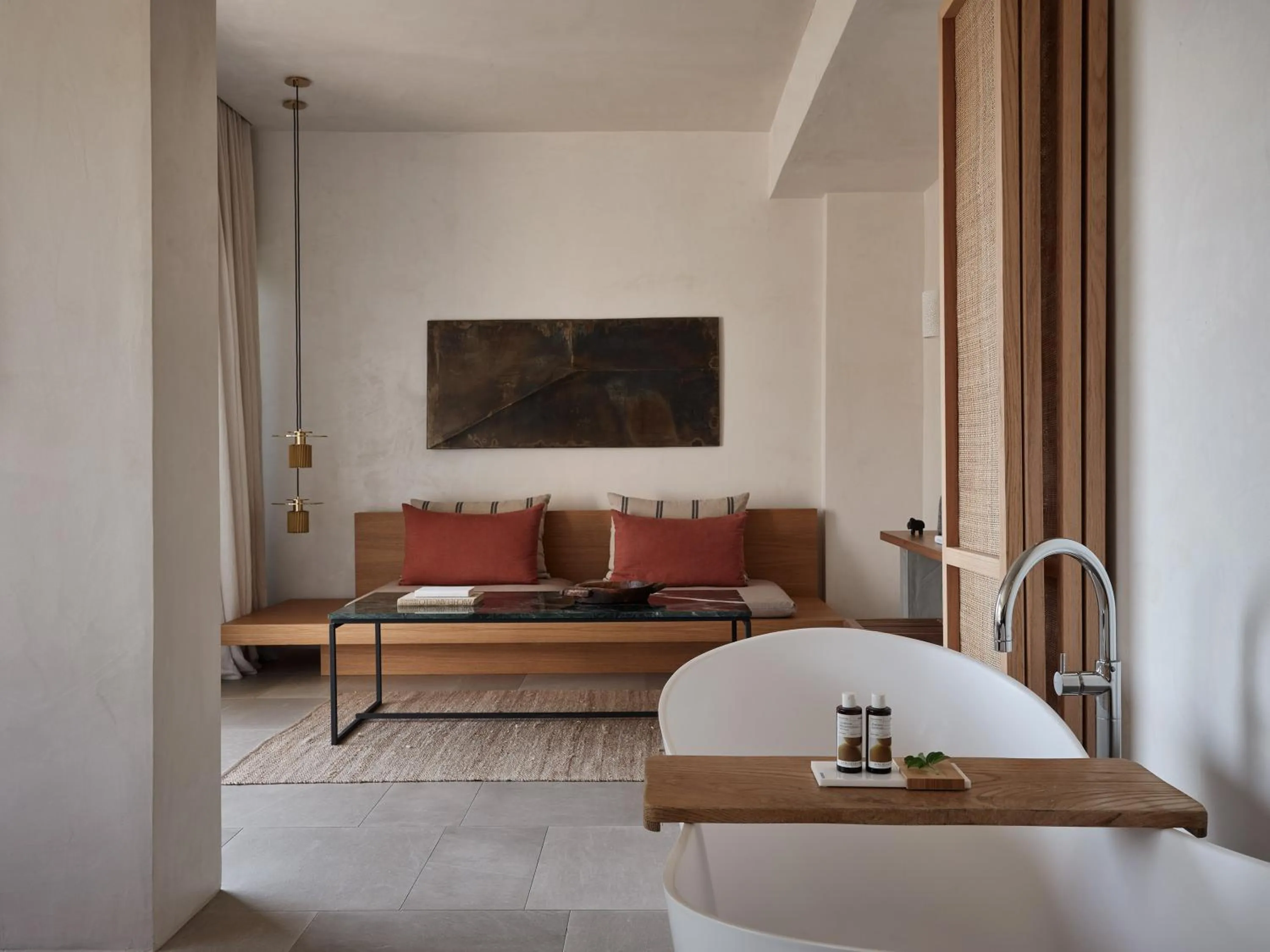 Living room, Bed in Port Royal Villas and Spa - Adults Only