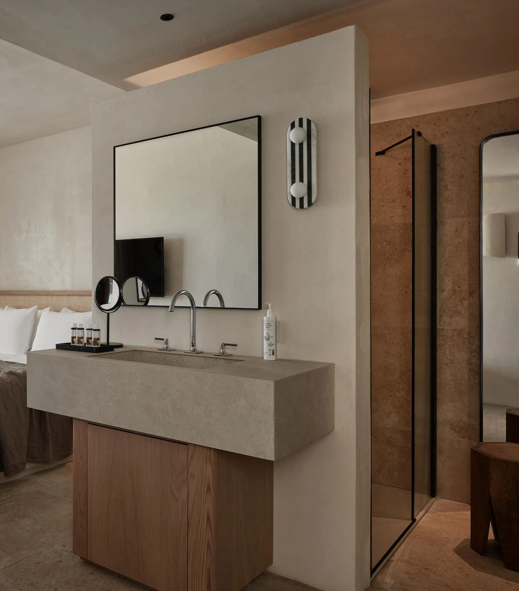 Bathroom, Bed in Port Royal Villas and Spa - Adults Only