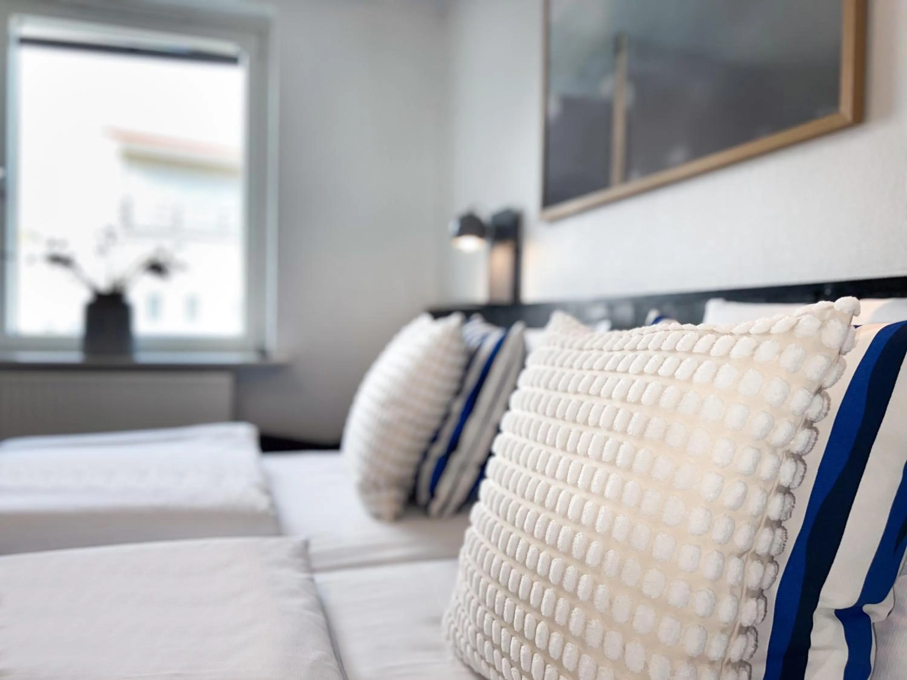 Bed in Hotel Frederikshavn