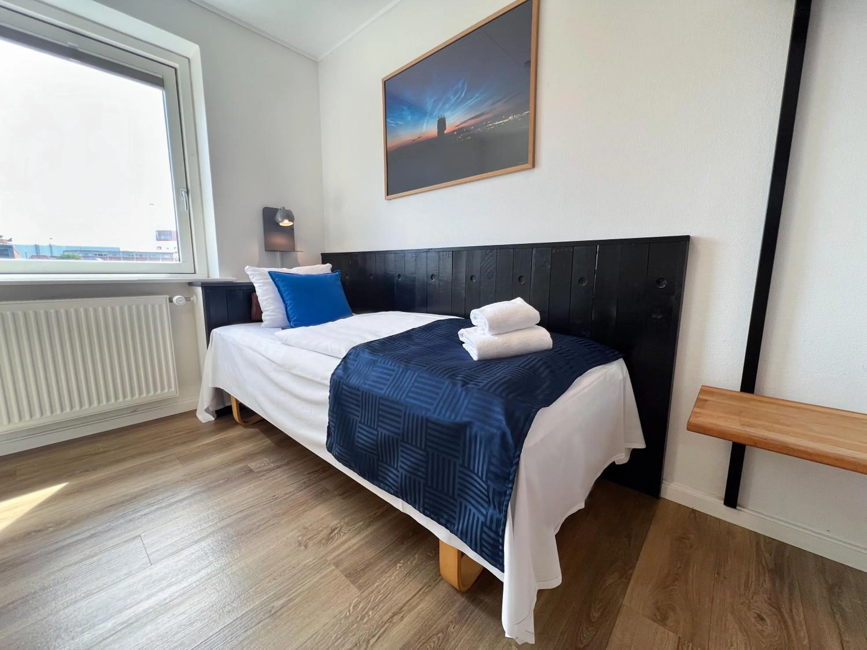 Bed in Hotel Frederikshavn