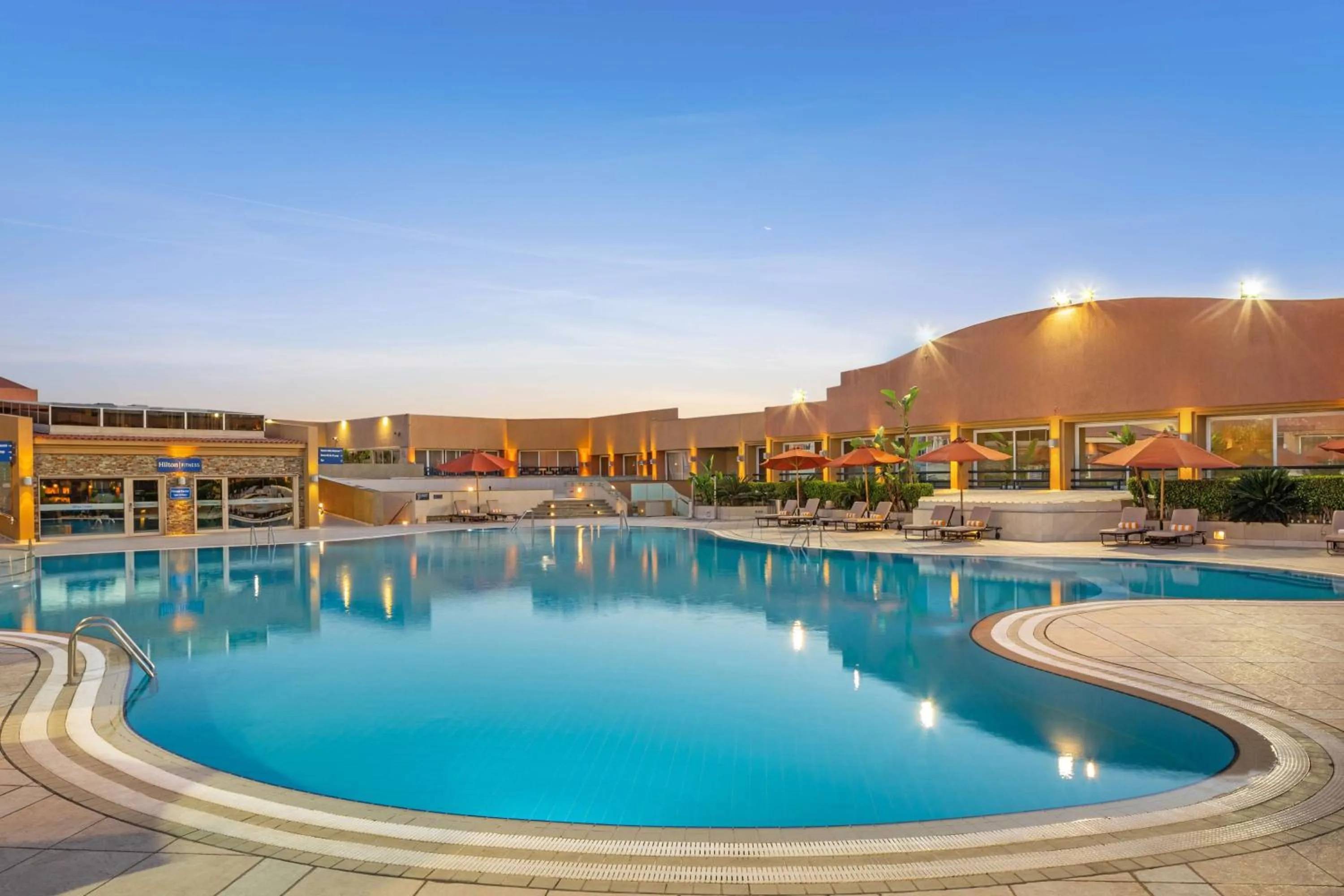 Pool view in Hilton Alexandria Green Plaza