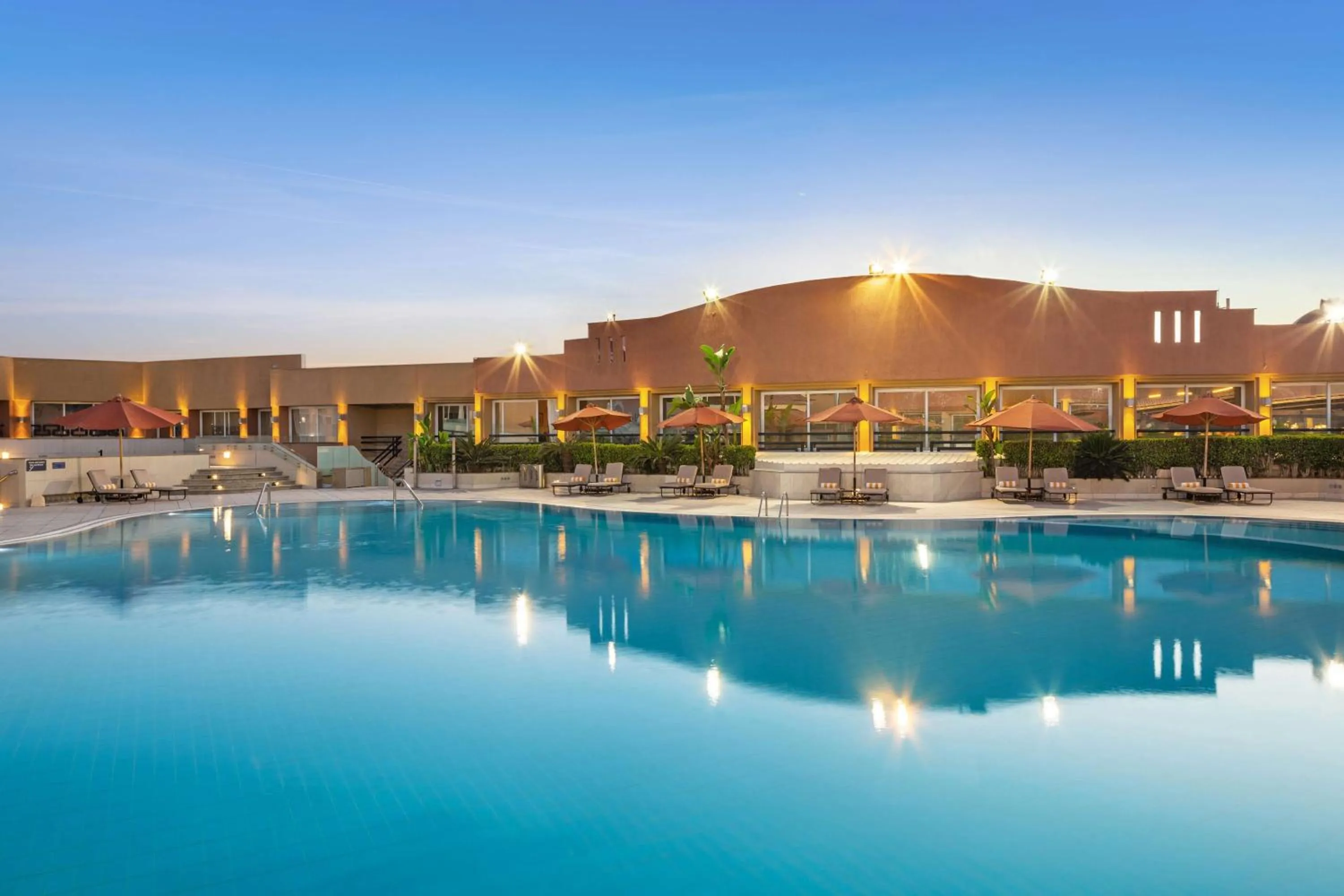 Pool view in Hilton Alexandria Green Plaza