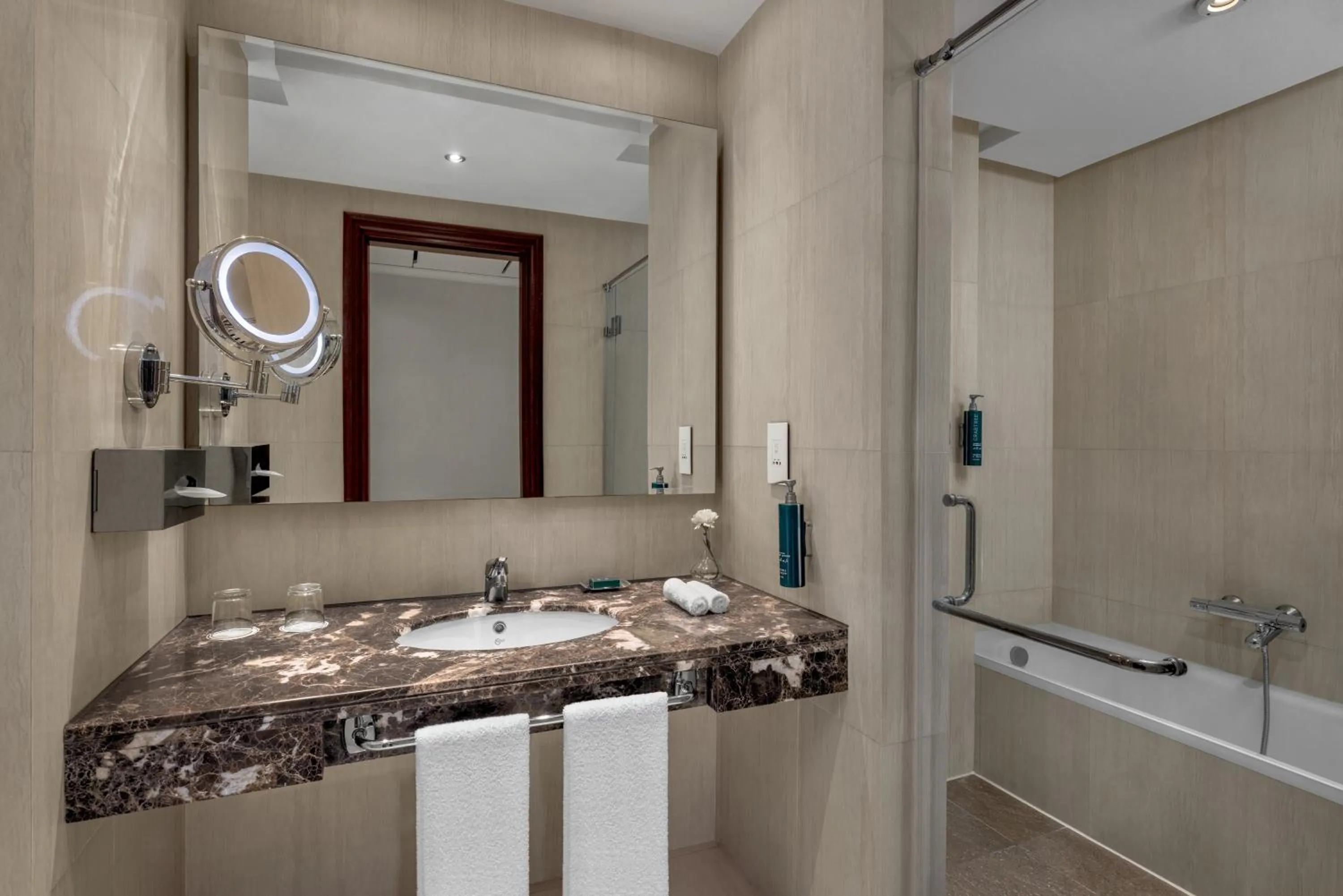 Bathroom in Hilton Alexandria Green Plaza