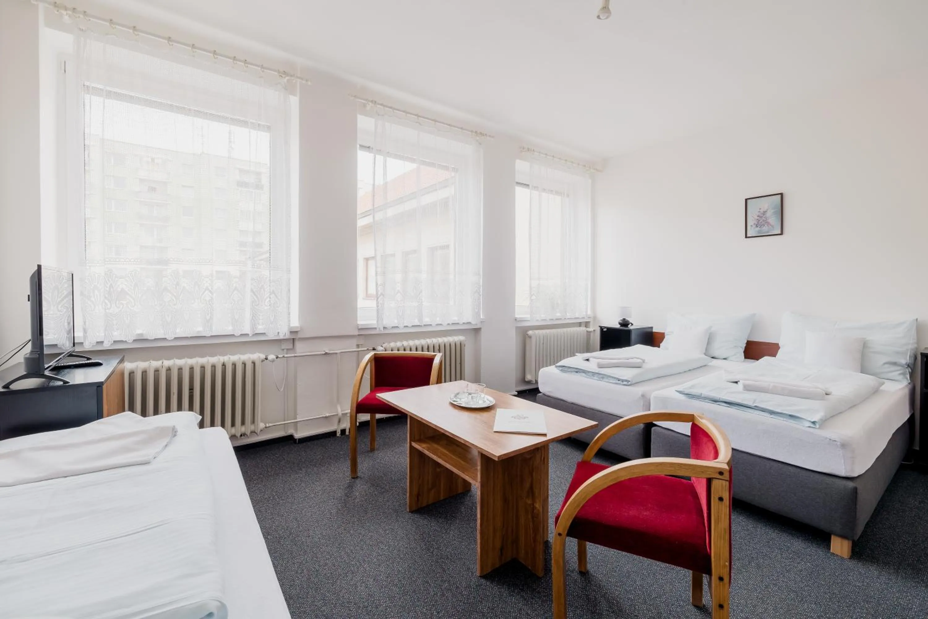 Bedroom, Bed in hotel Dobruška