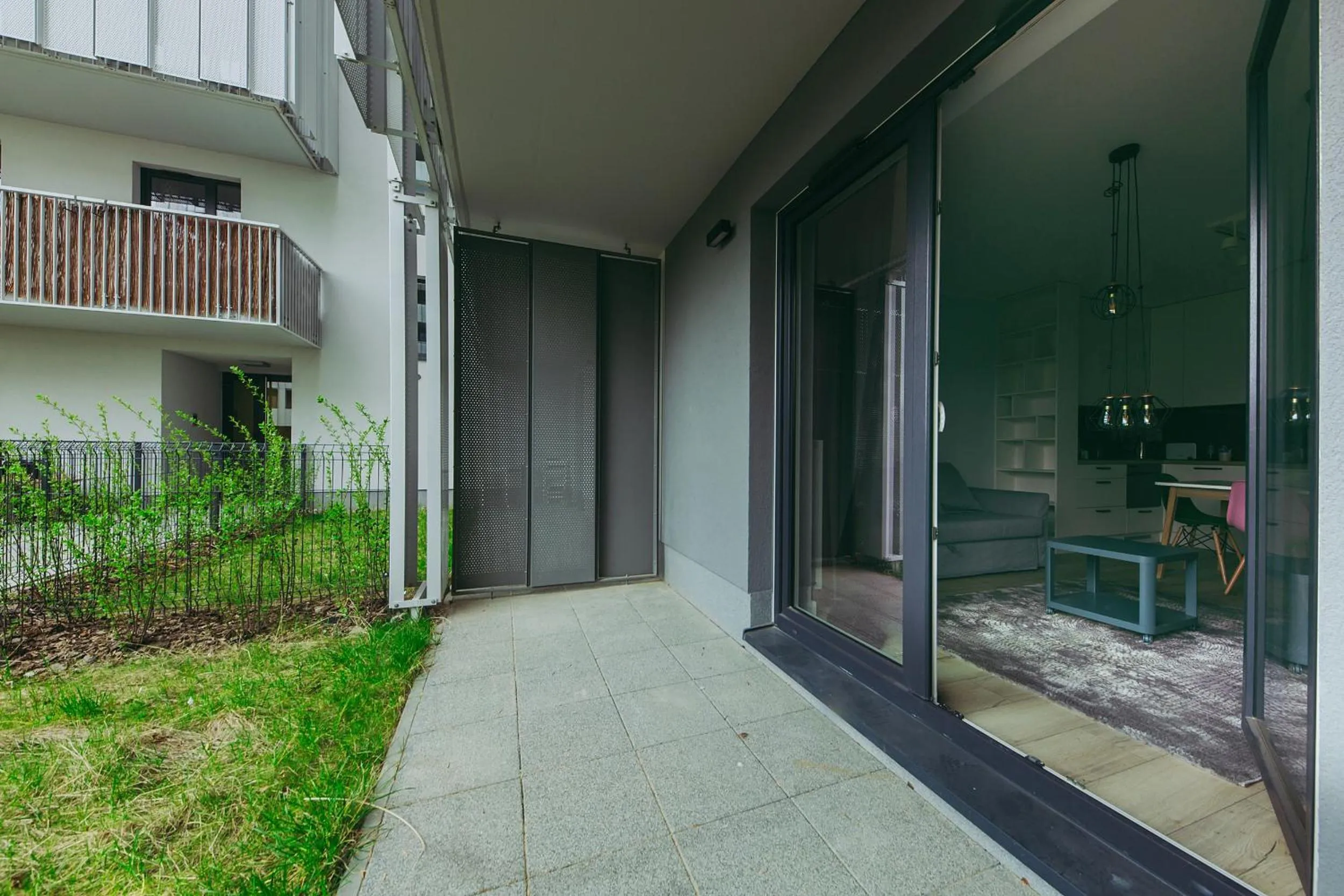 Balcony/Terrace in ShortStayPoland Żupnicza (B32)