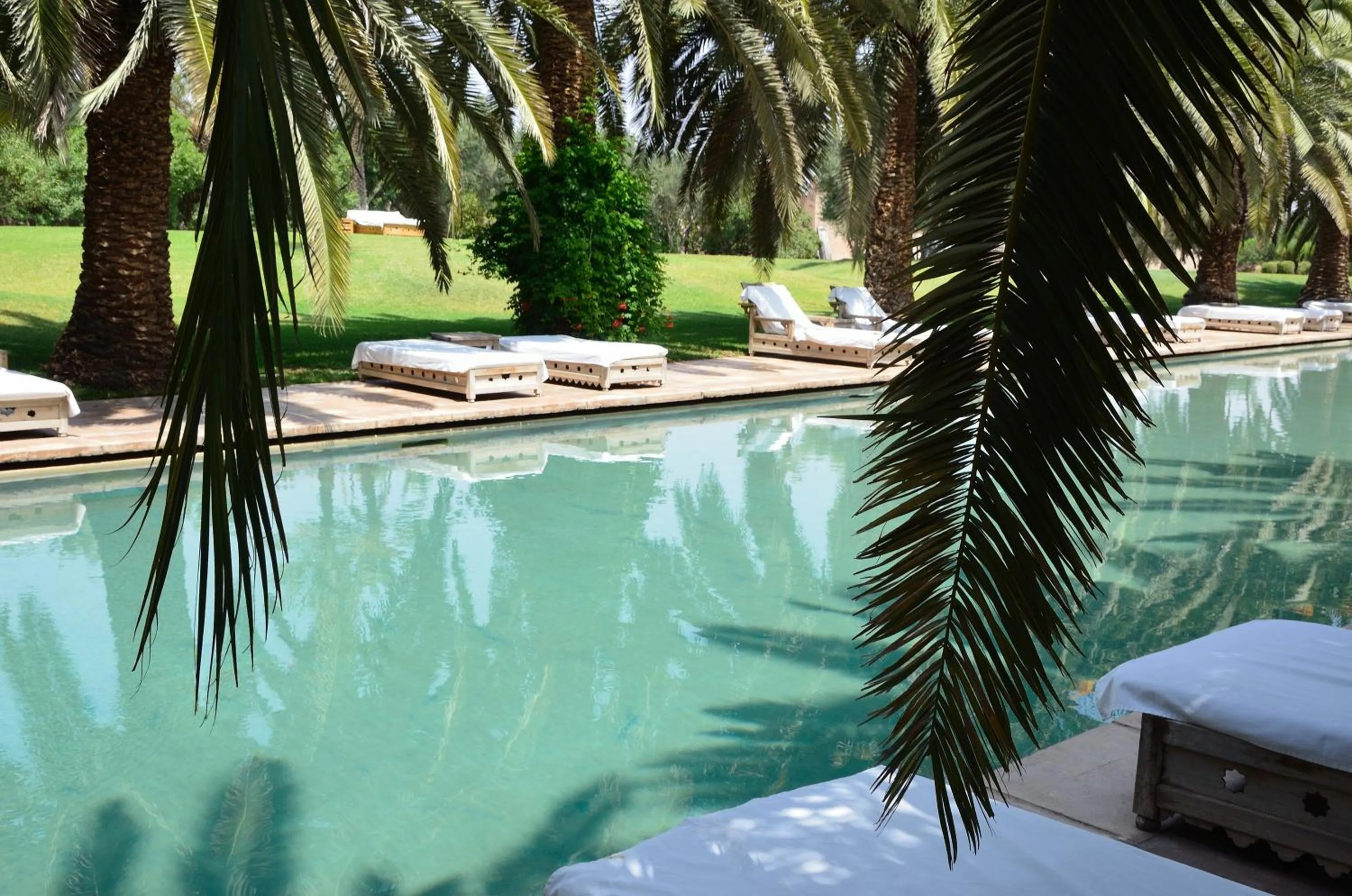 Swimming pool in Ksar Char-Bagh Small Luxury Hotels