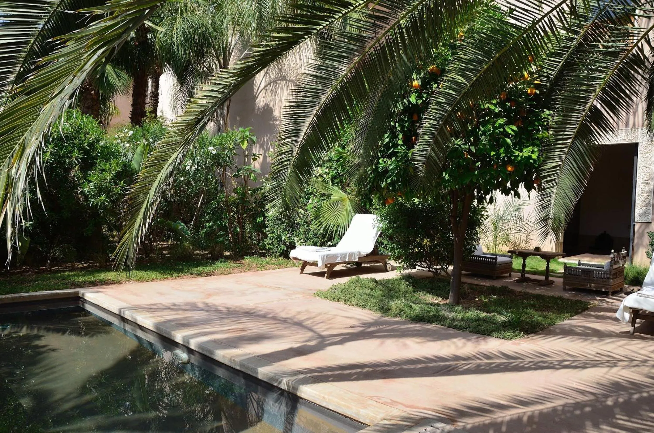 Swimming pool in Ksar Char-Bagh Small Luxury Hotels